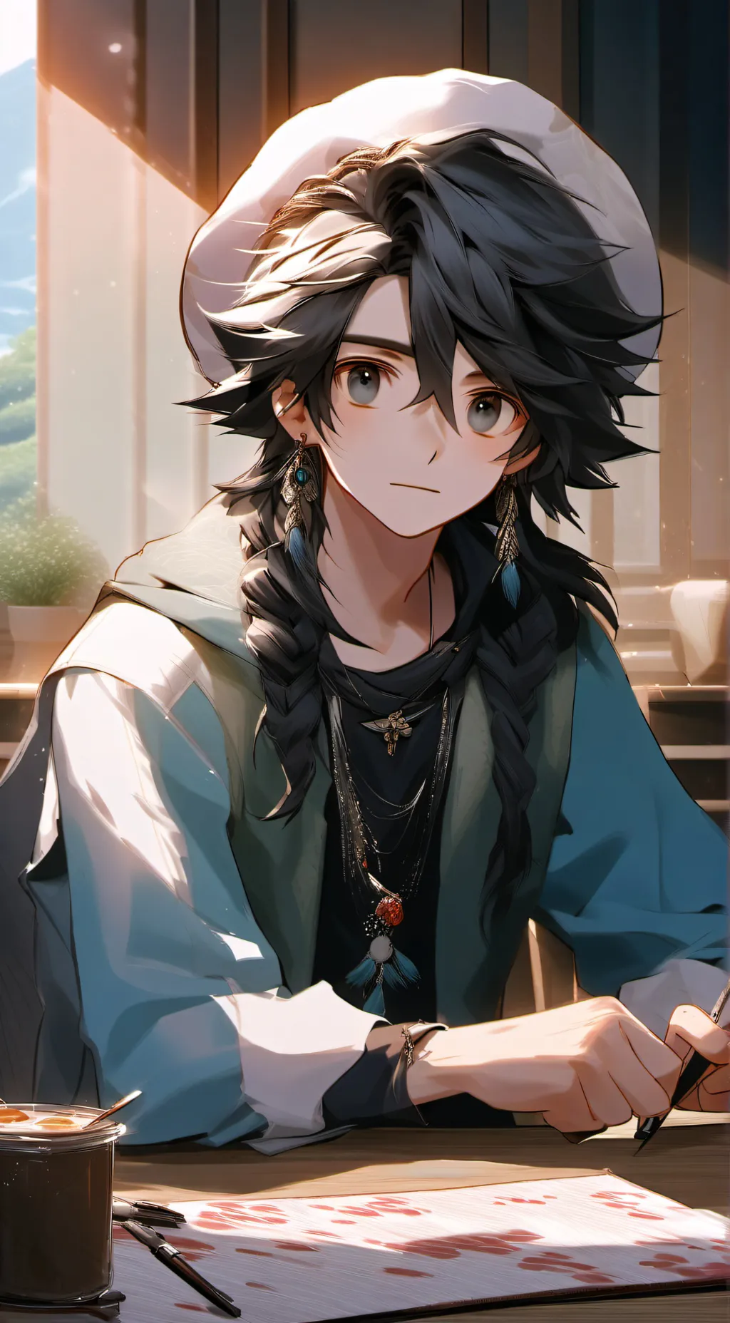 ai character: blessing background