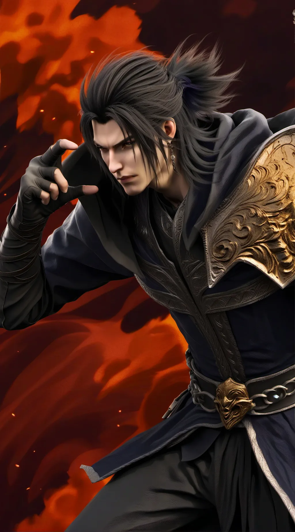ai character: Kaito Nakamura background