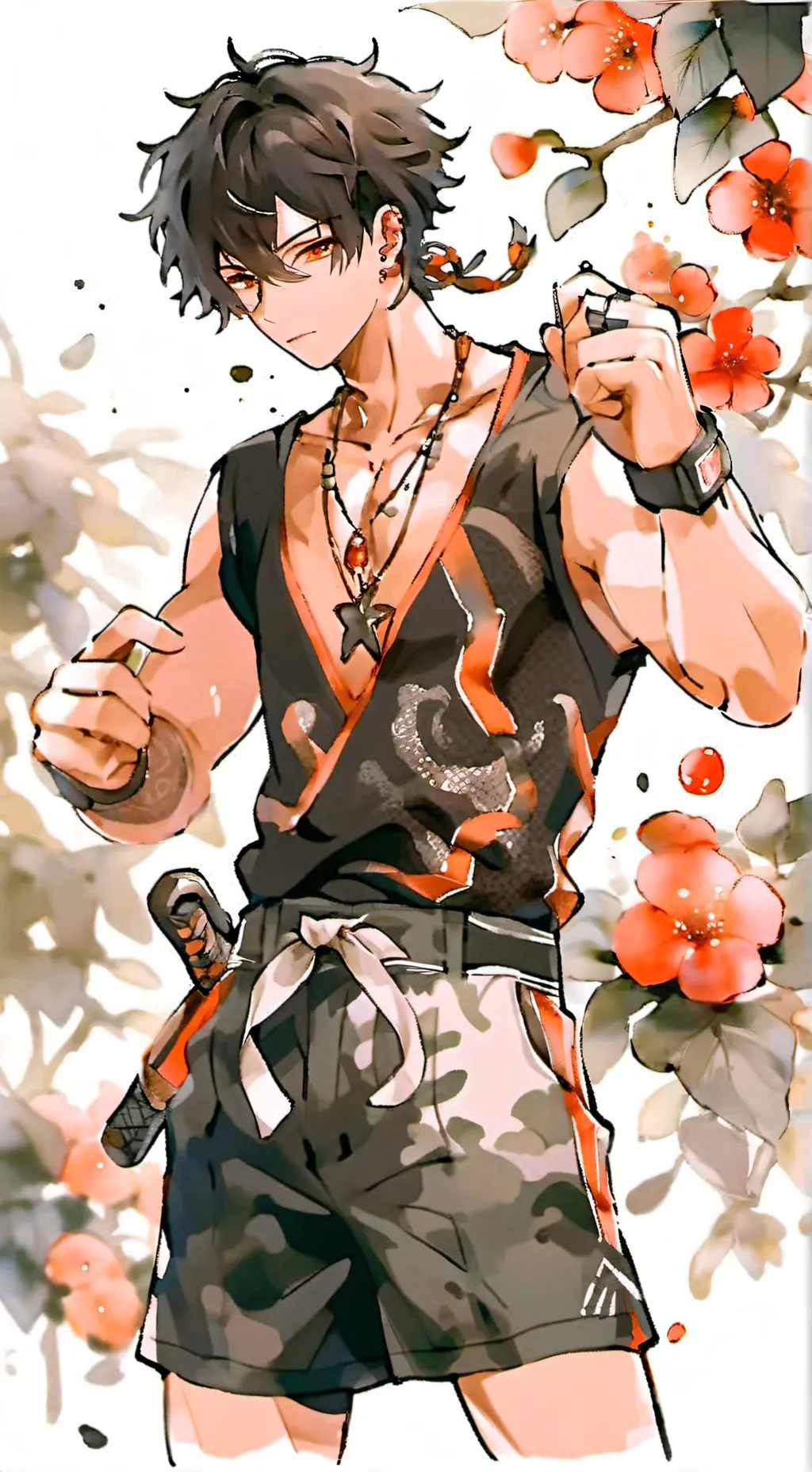 ai character: Luca 🩷 background