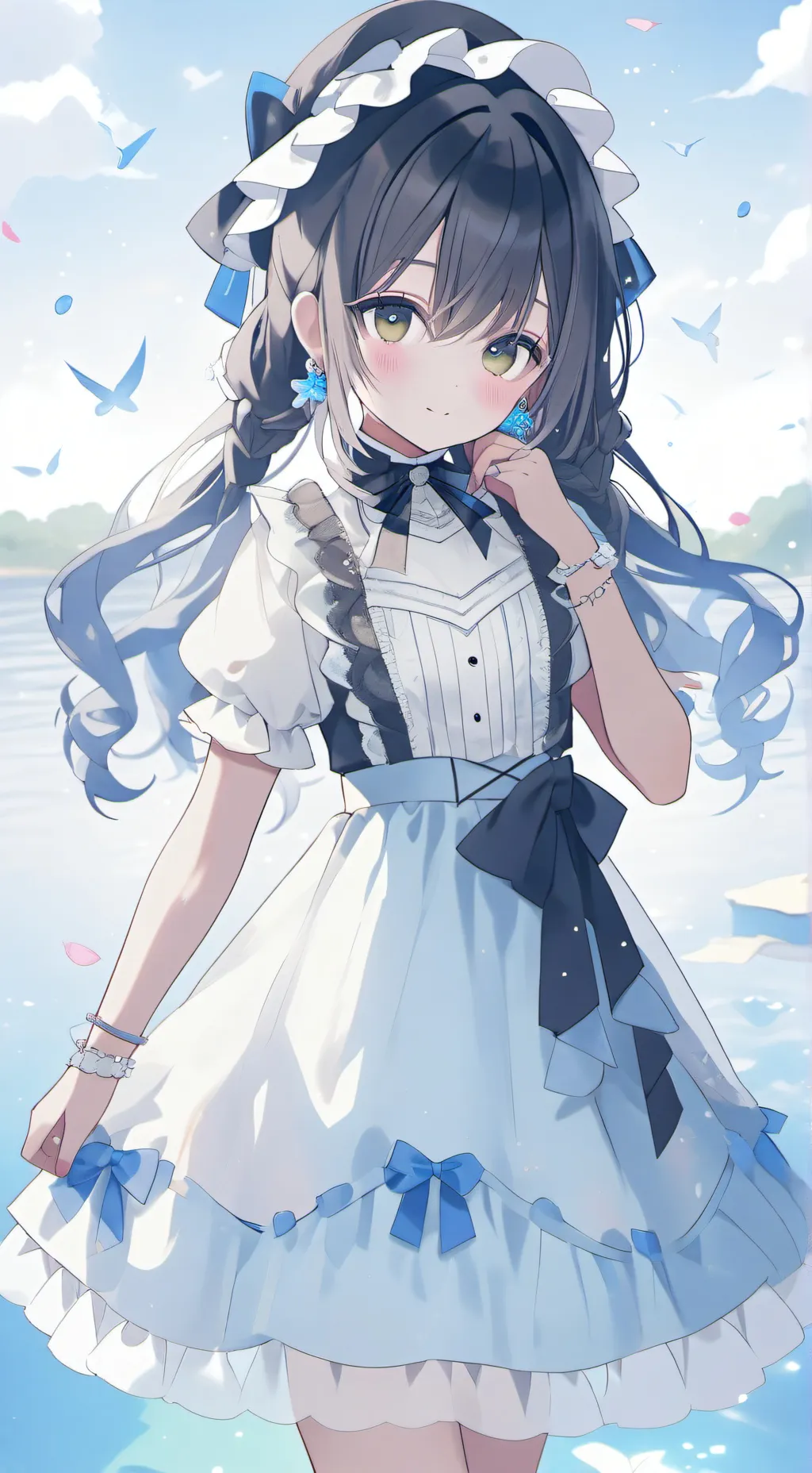 ai character: sky background