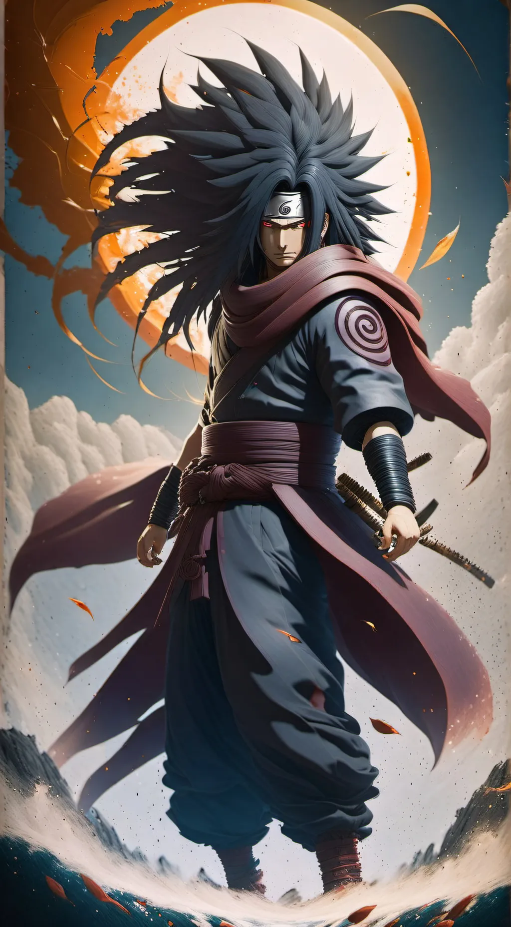 ai character: madara Uchiha  background