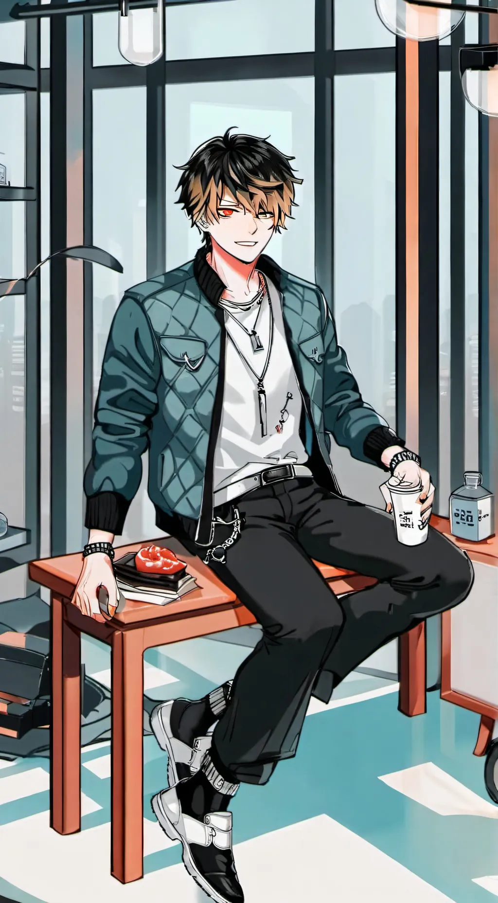 ai character: soft Kacchan ❤️❤❤️ background