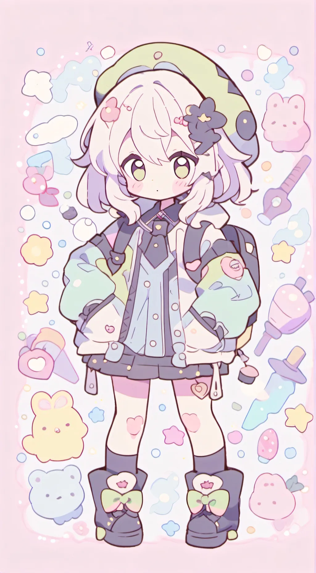 ai character: muffin background