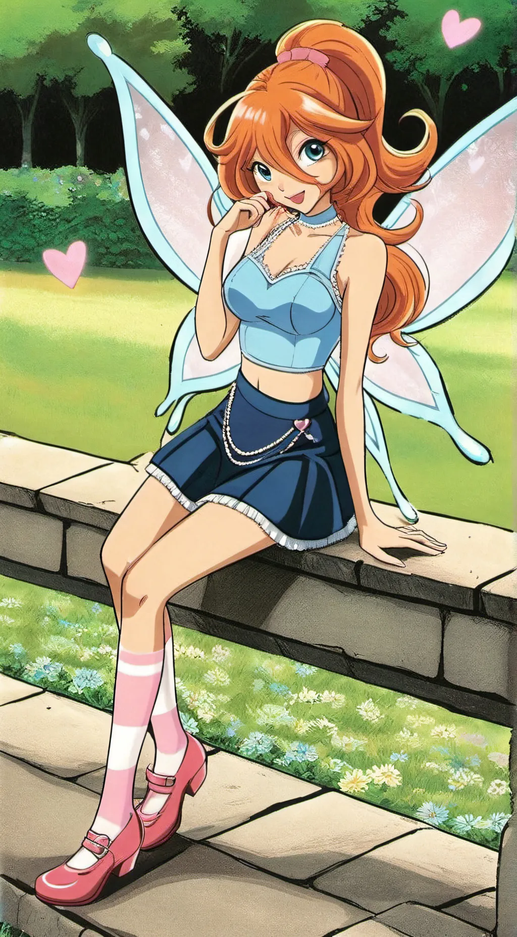 ai character: Bloom, Winx  background