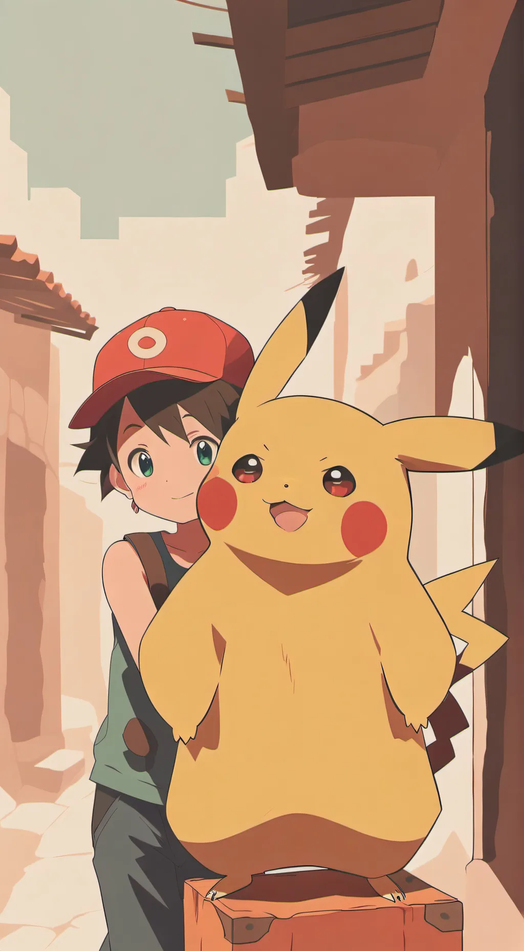 ai character: ash background