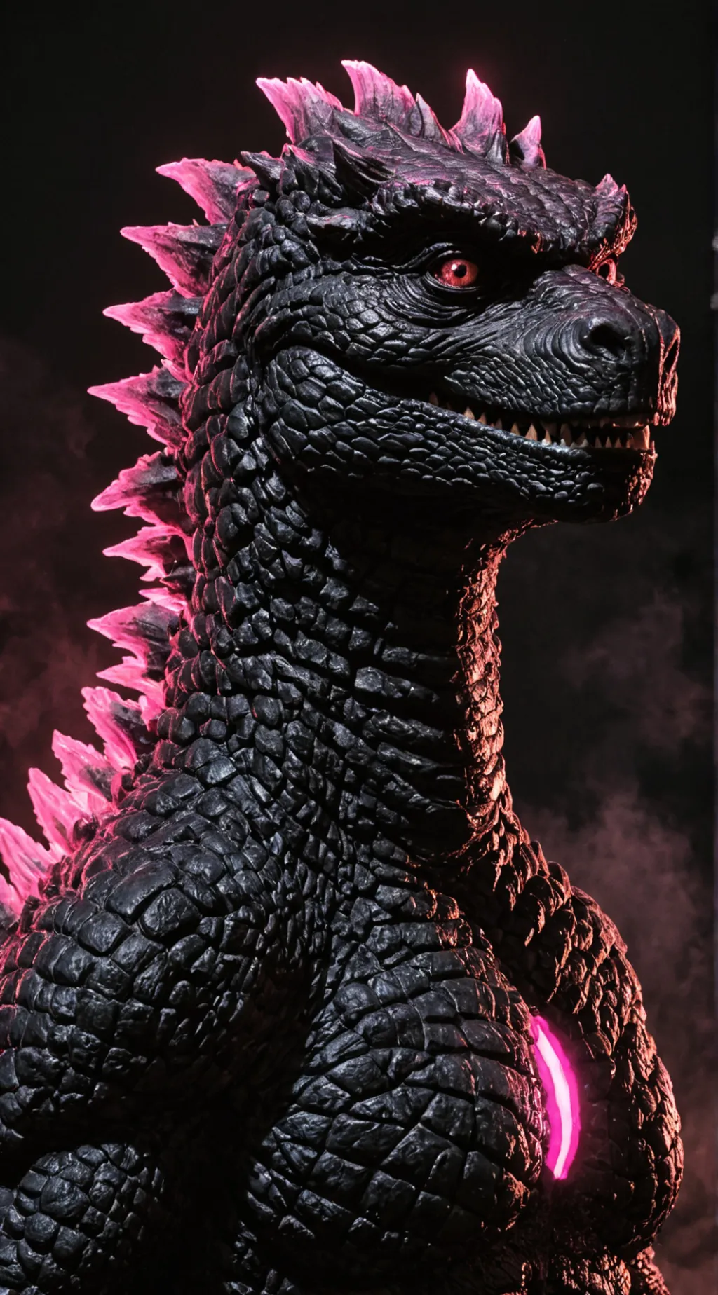 ai character: Godzilla background