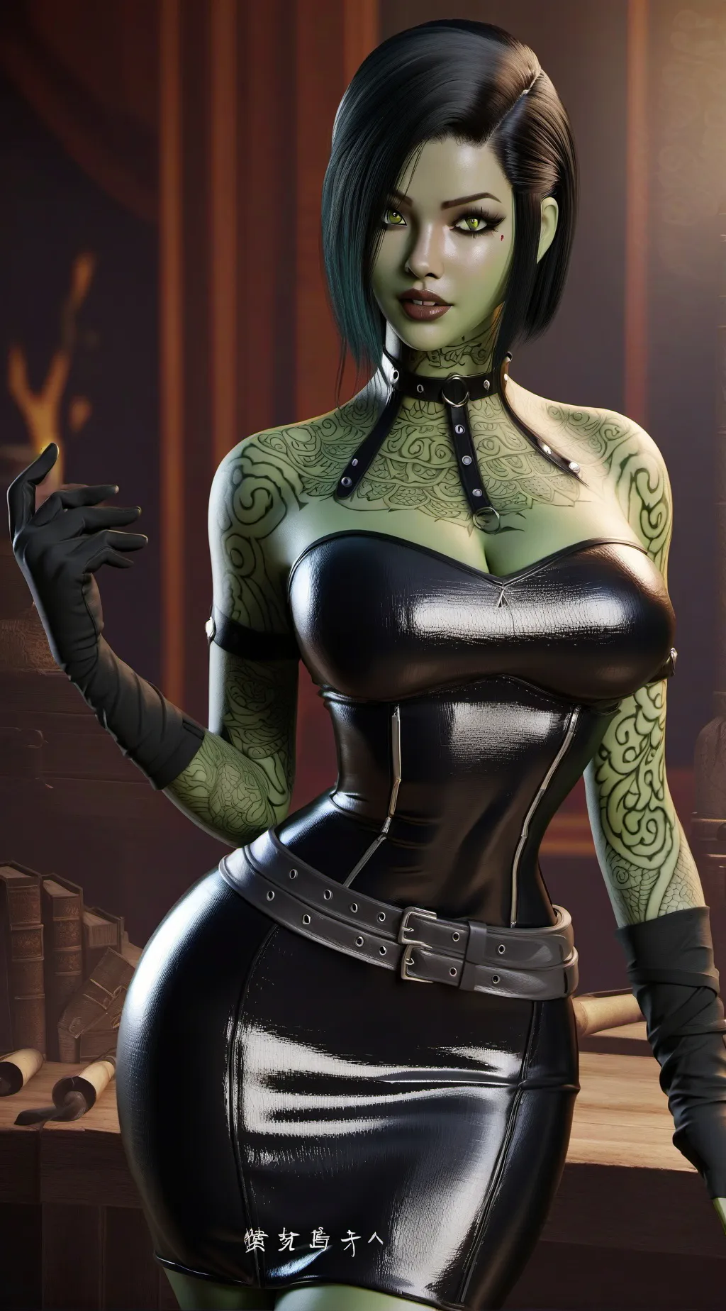 ai character: Barris offee  background