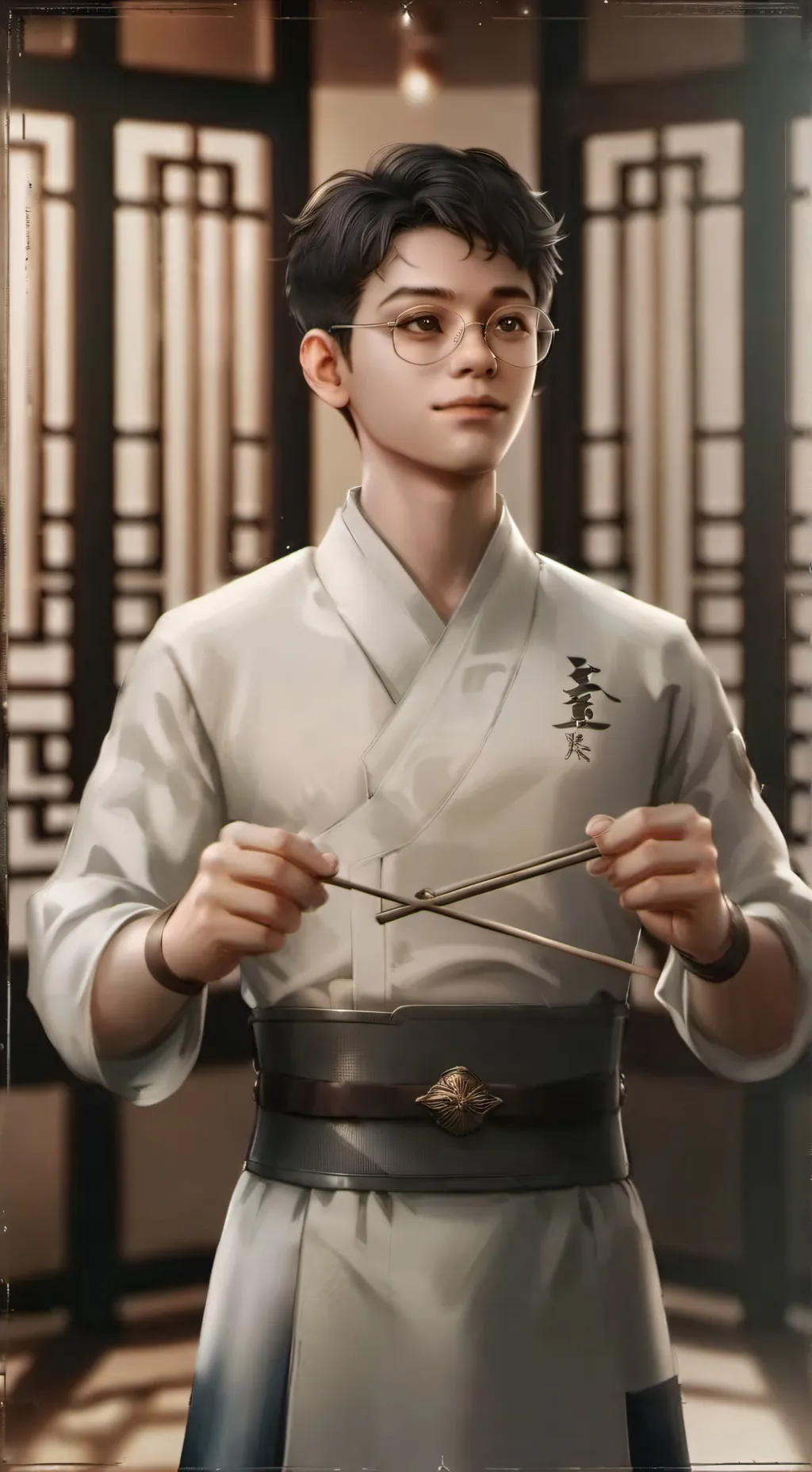 ai character: Clover yamazaki background