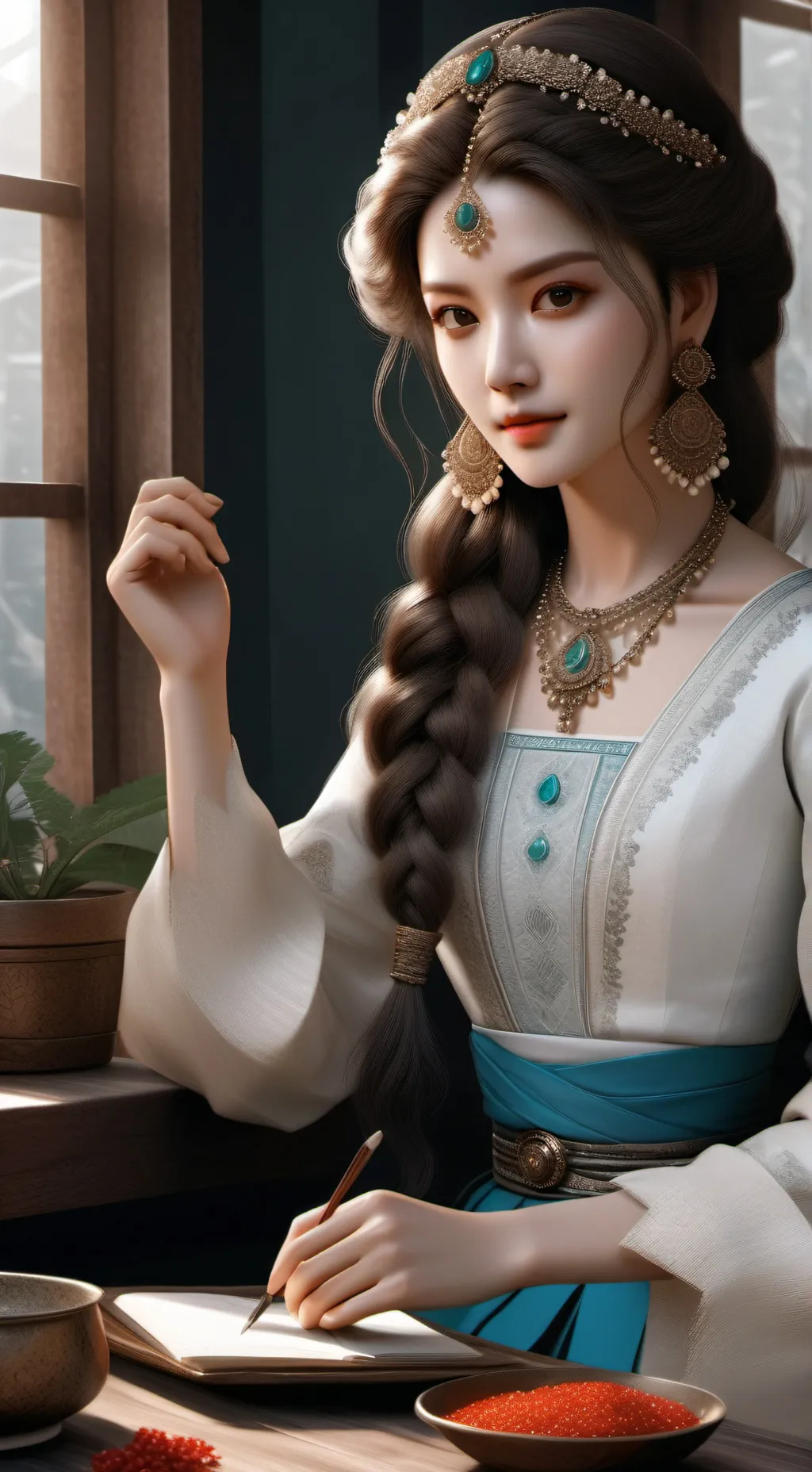 ai character: Princess Crystal background