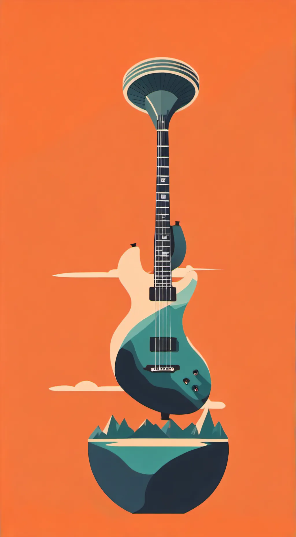 ai character: Your Guitar  background