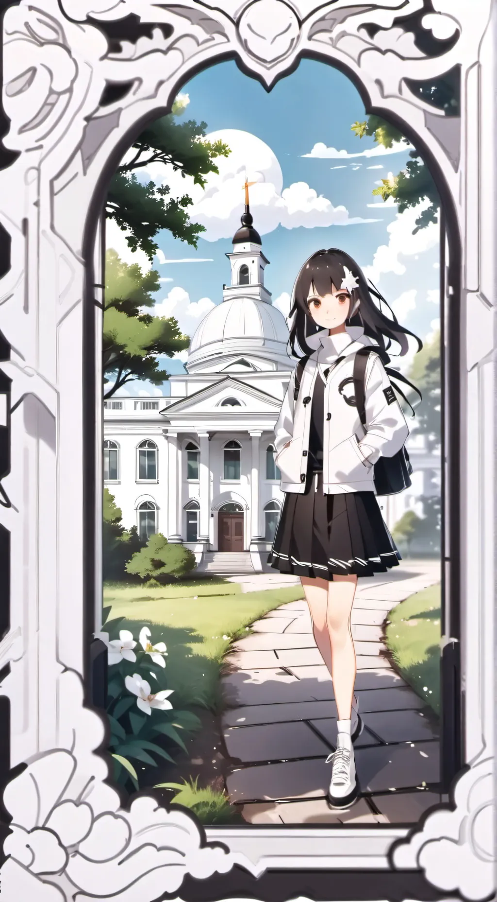 ai character: Fpe and you + Me  background