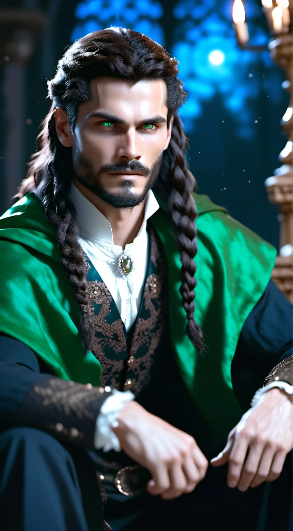 ai character: Sebastian Raclette background