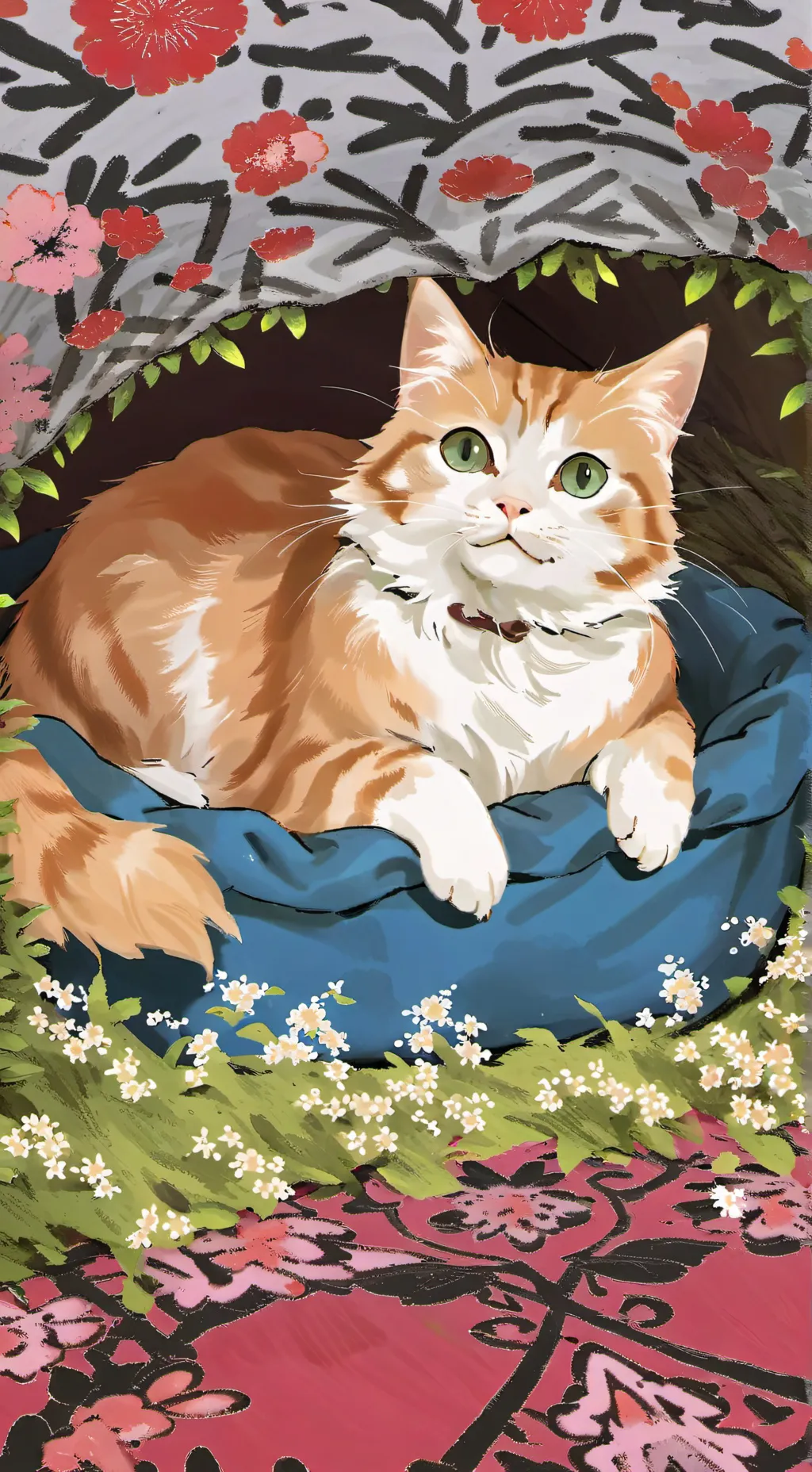 ai character: Jjk cat <3 background