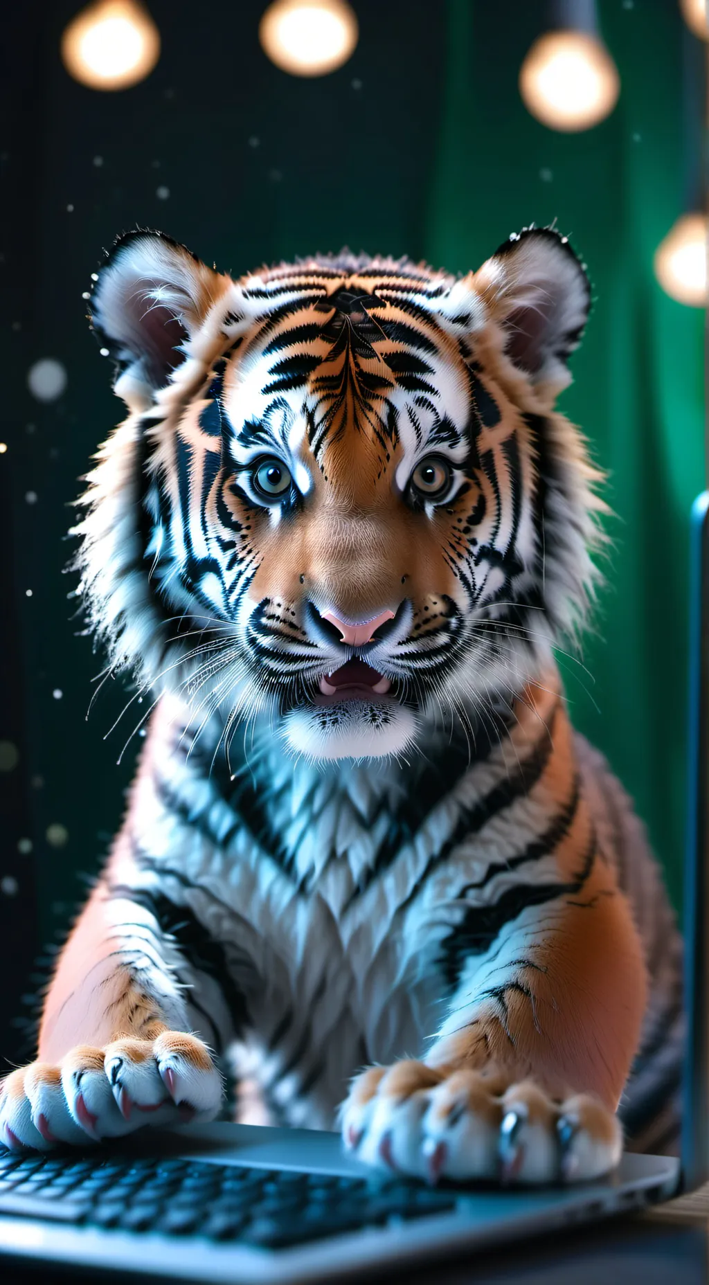 ai character: TigerTok background