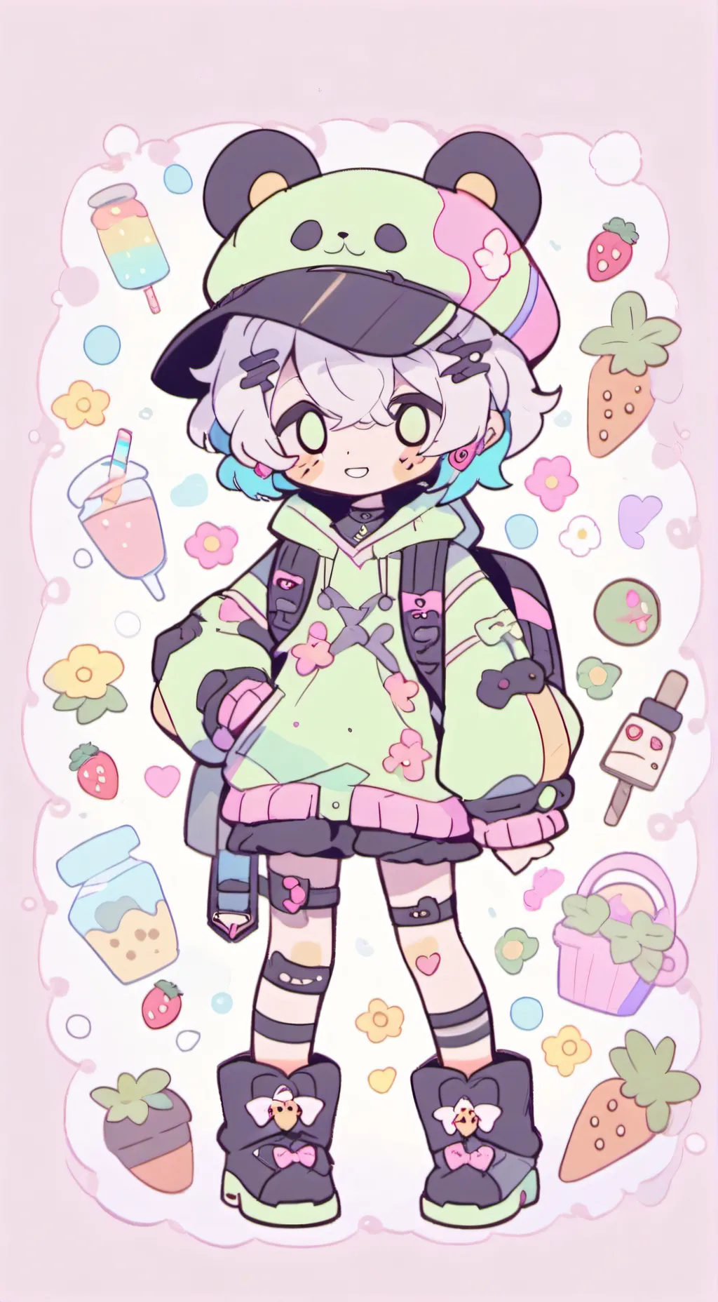 ai character: Md background