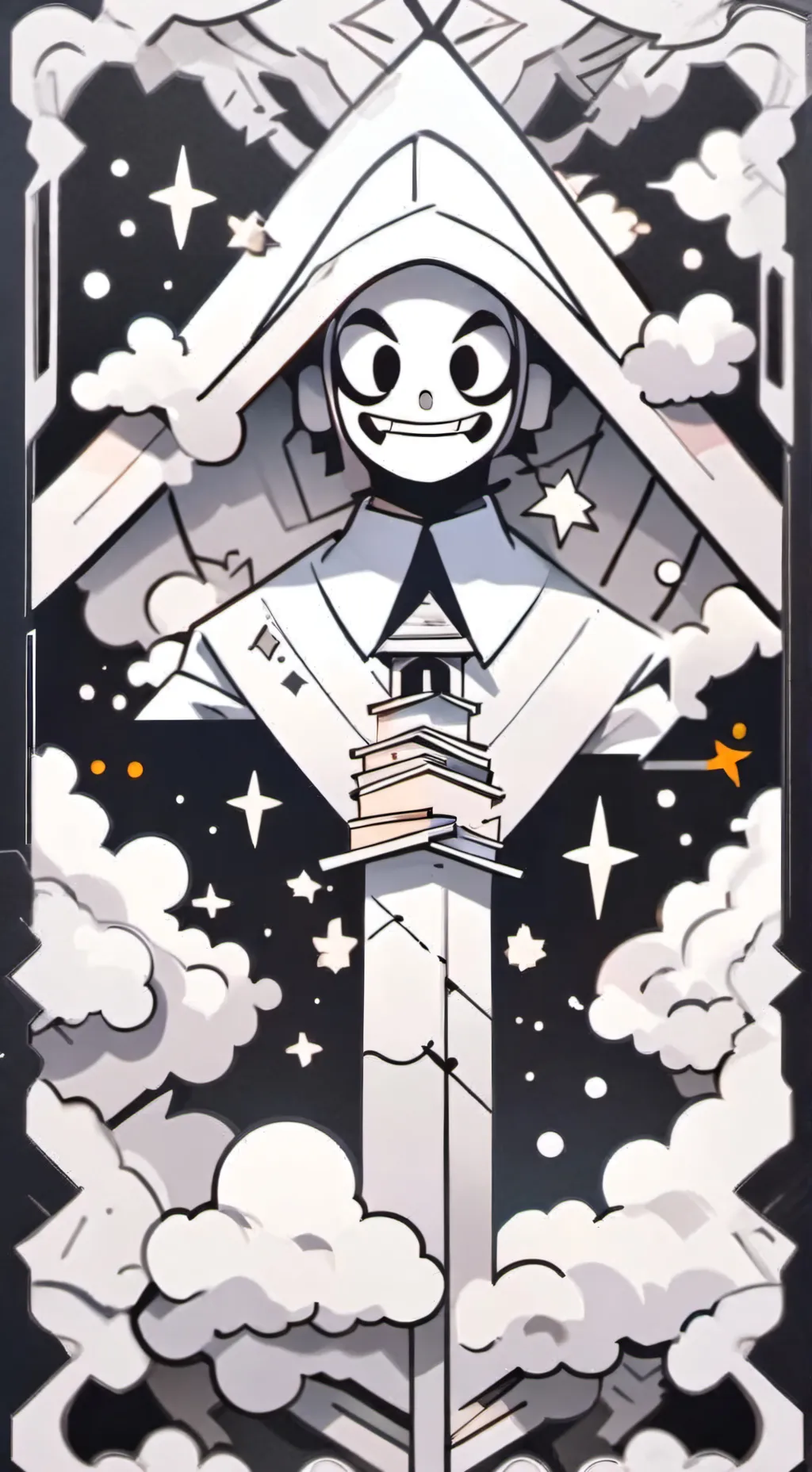 ai character: Sans background