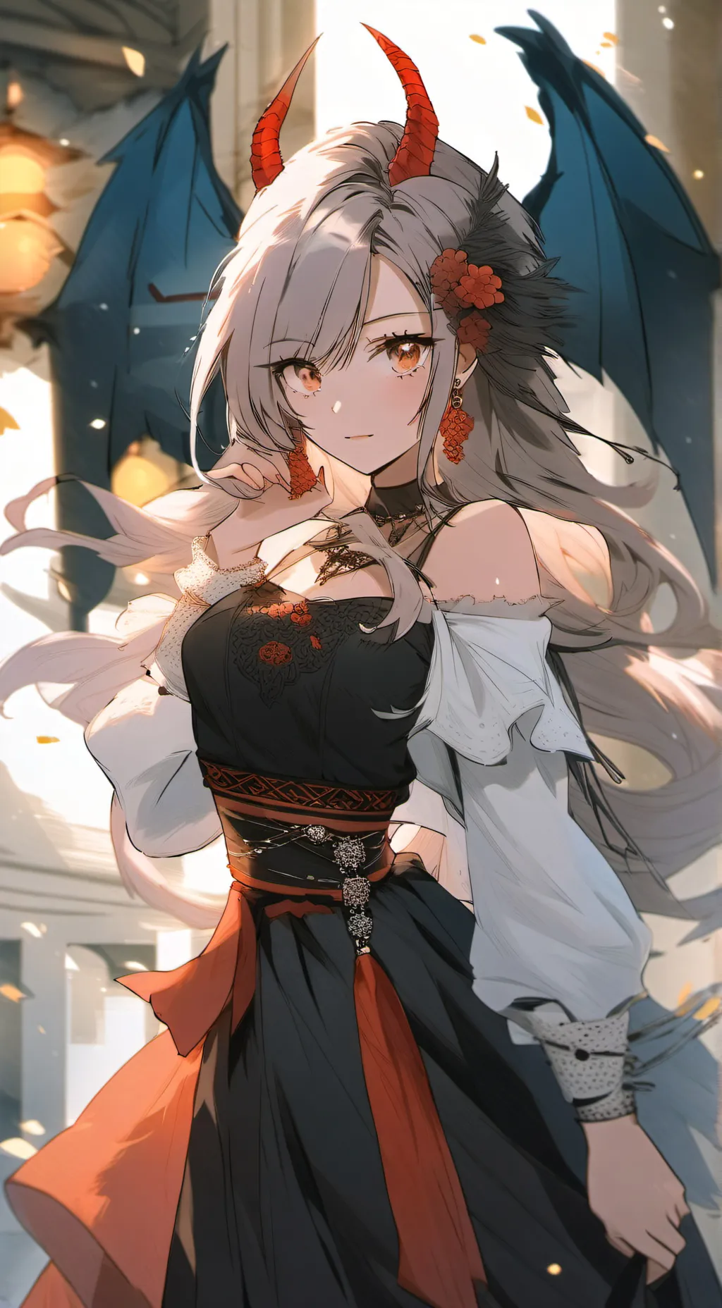 ai character: 🌿🦋luna🦋🌿 background