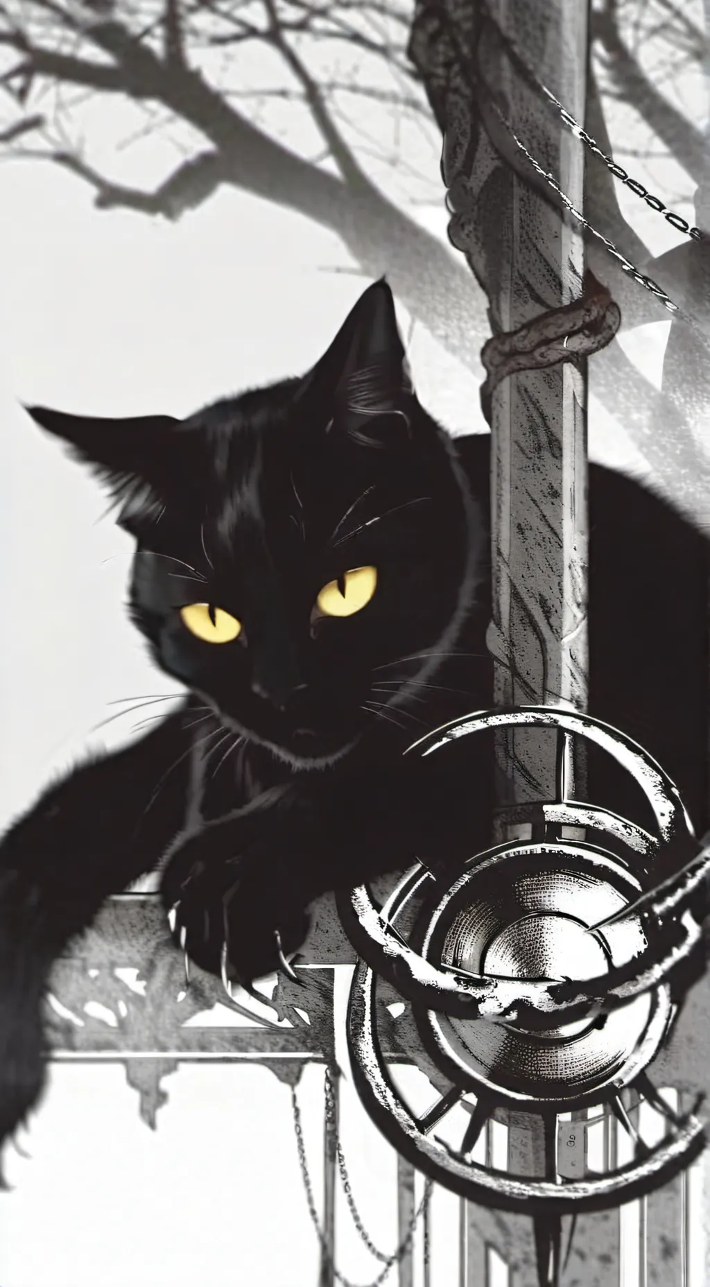 ai character: Claws in the Night background