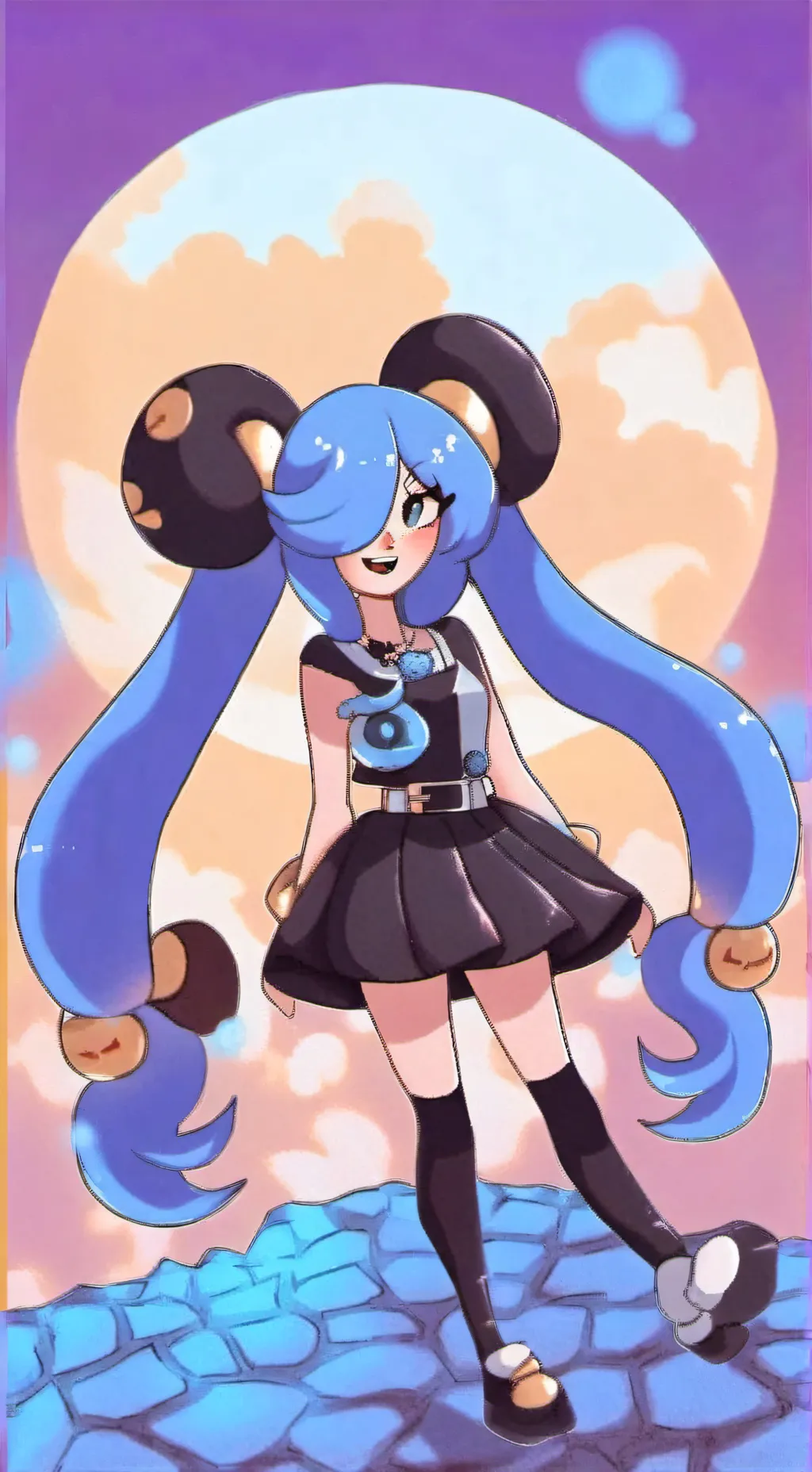 ai character: Colette Miku  background