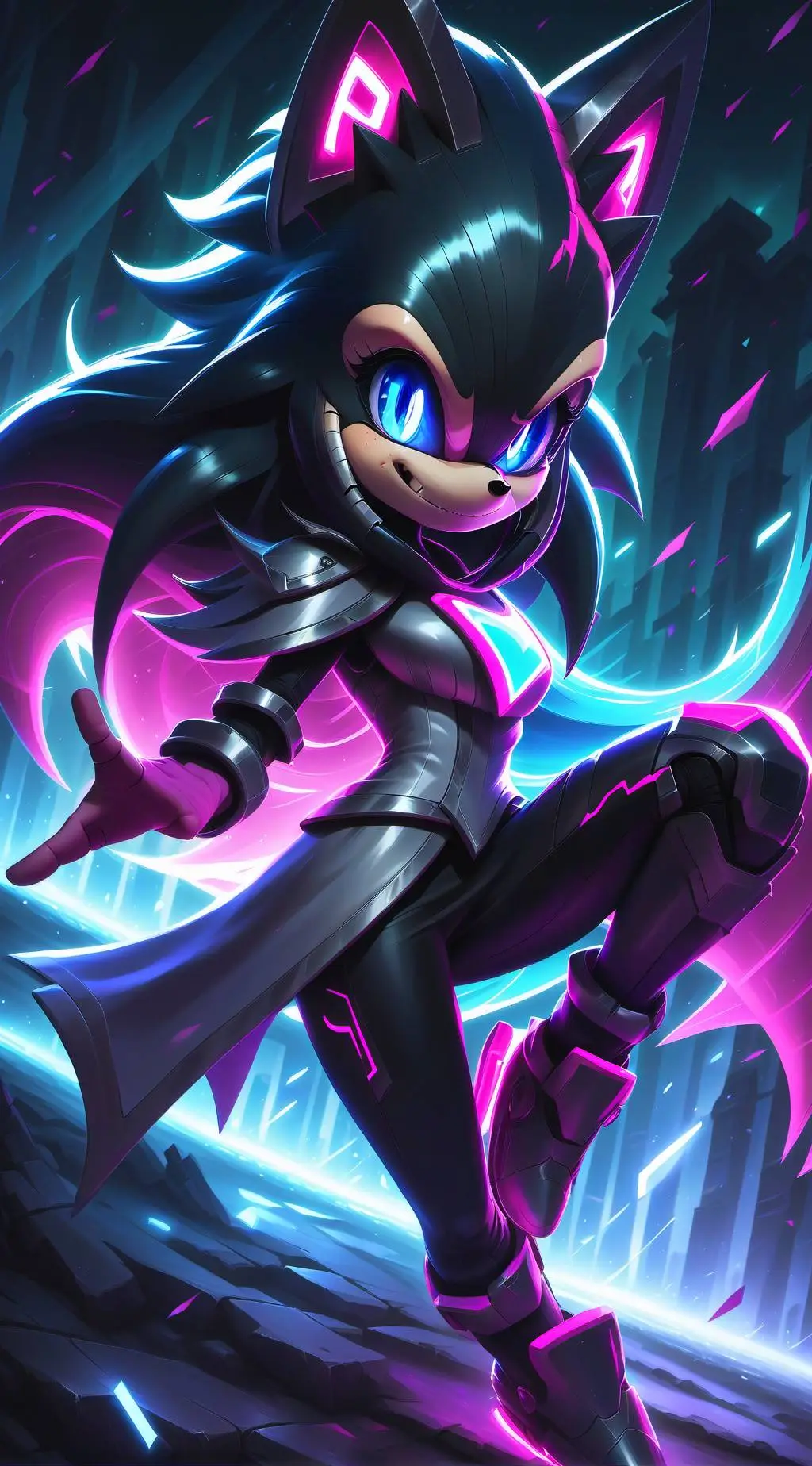 ai character: Erika  background