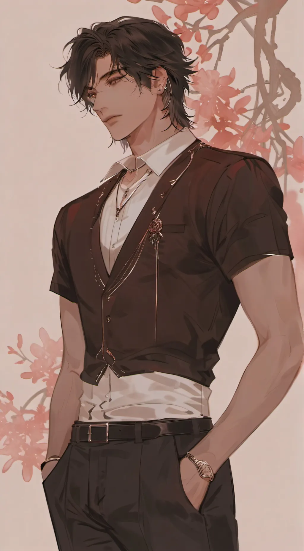 ai character: Minho♡´･ᴗ･`♡ background