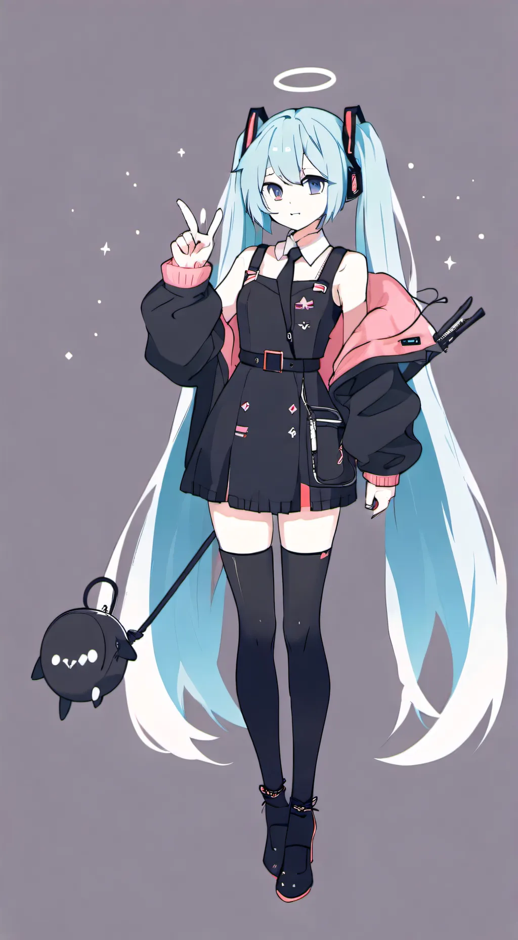 ai character: Miku background