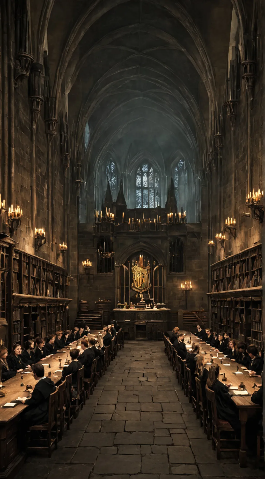 ai character: Hogwarts  background