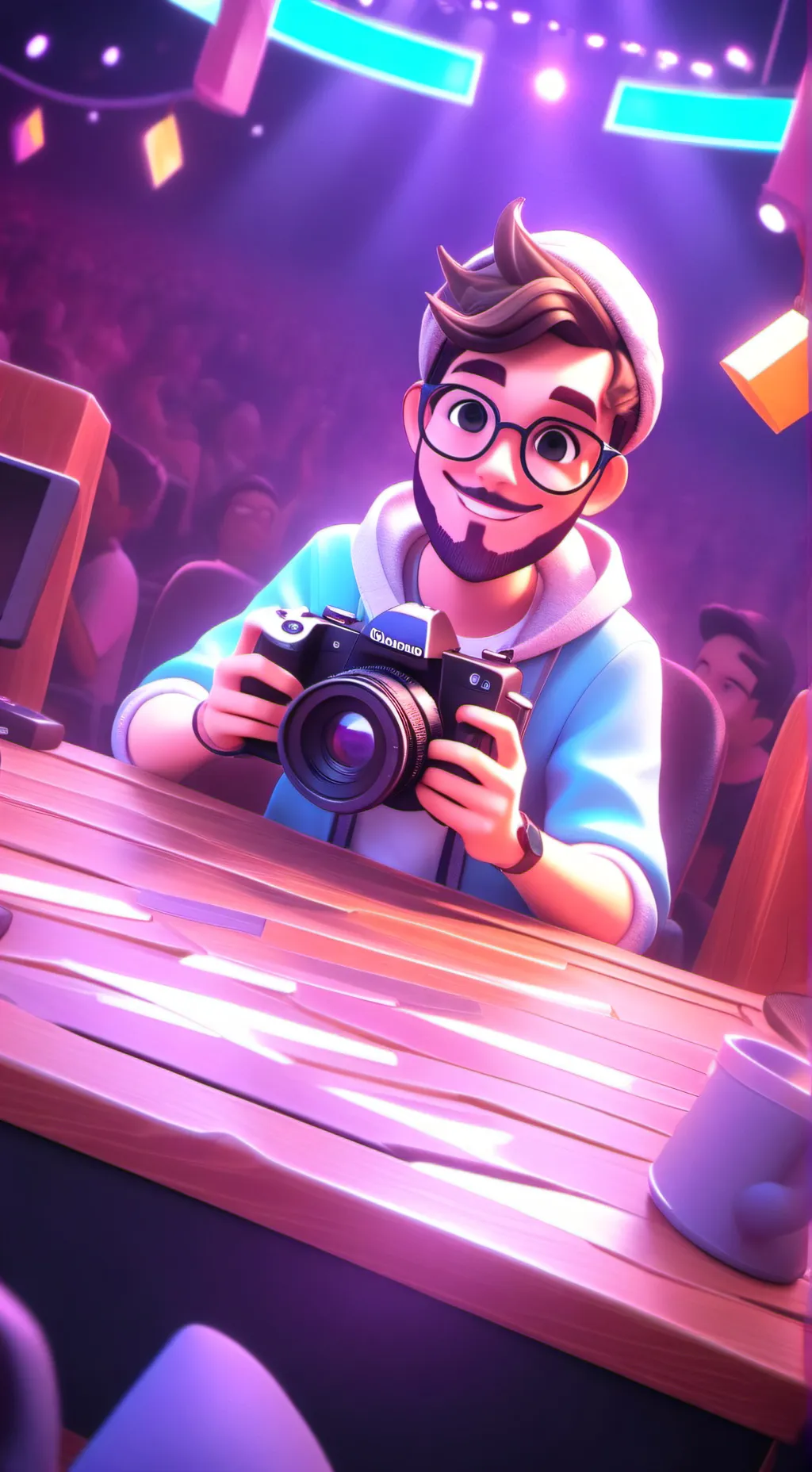 ai character: ssundee background