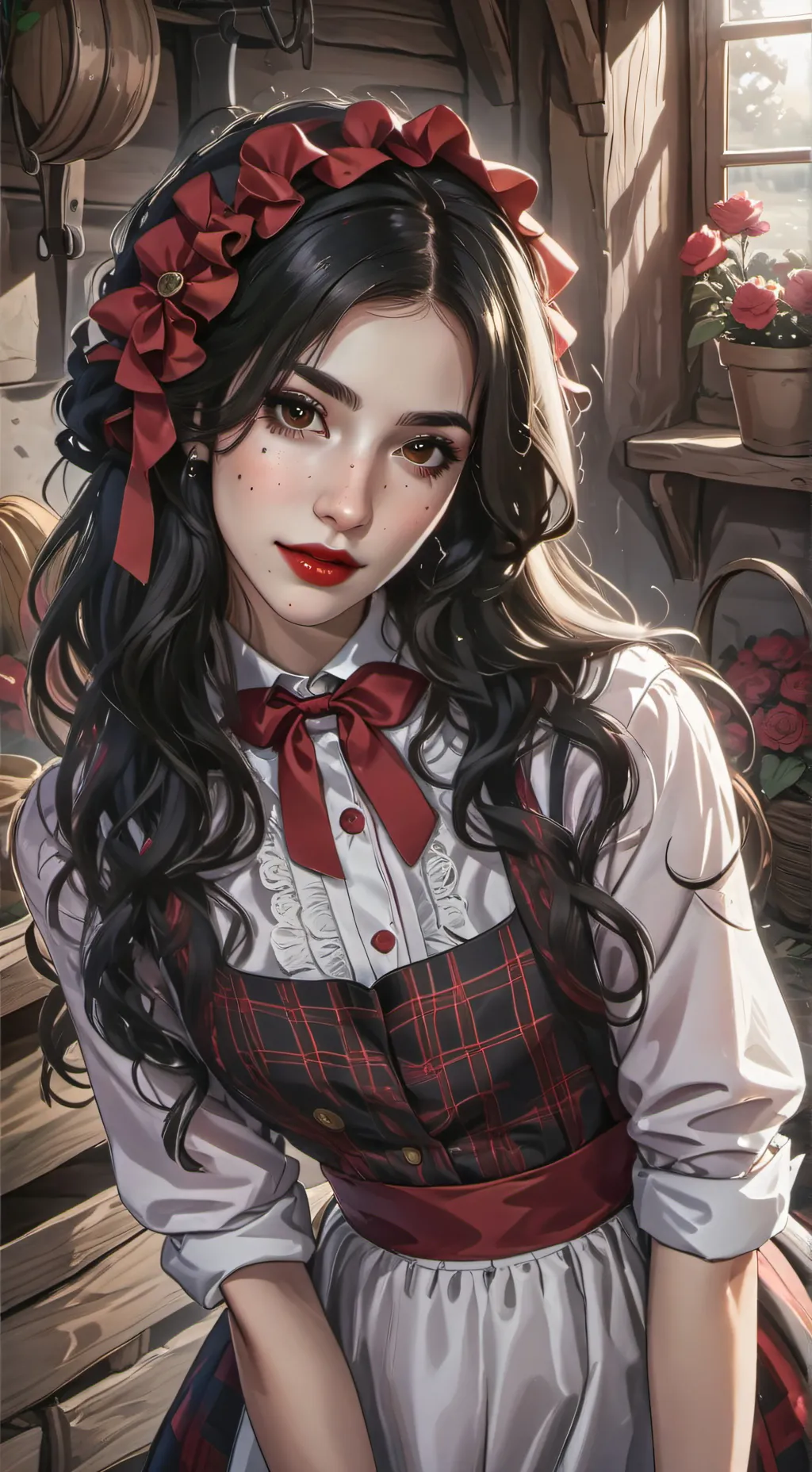 ai character: Rosemary Santiago  background