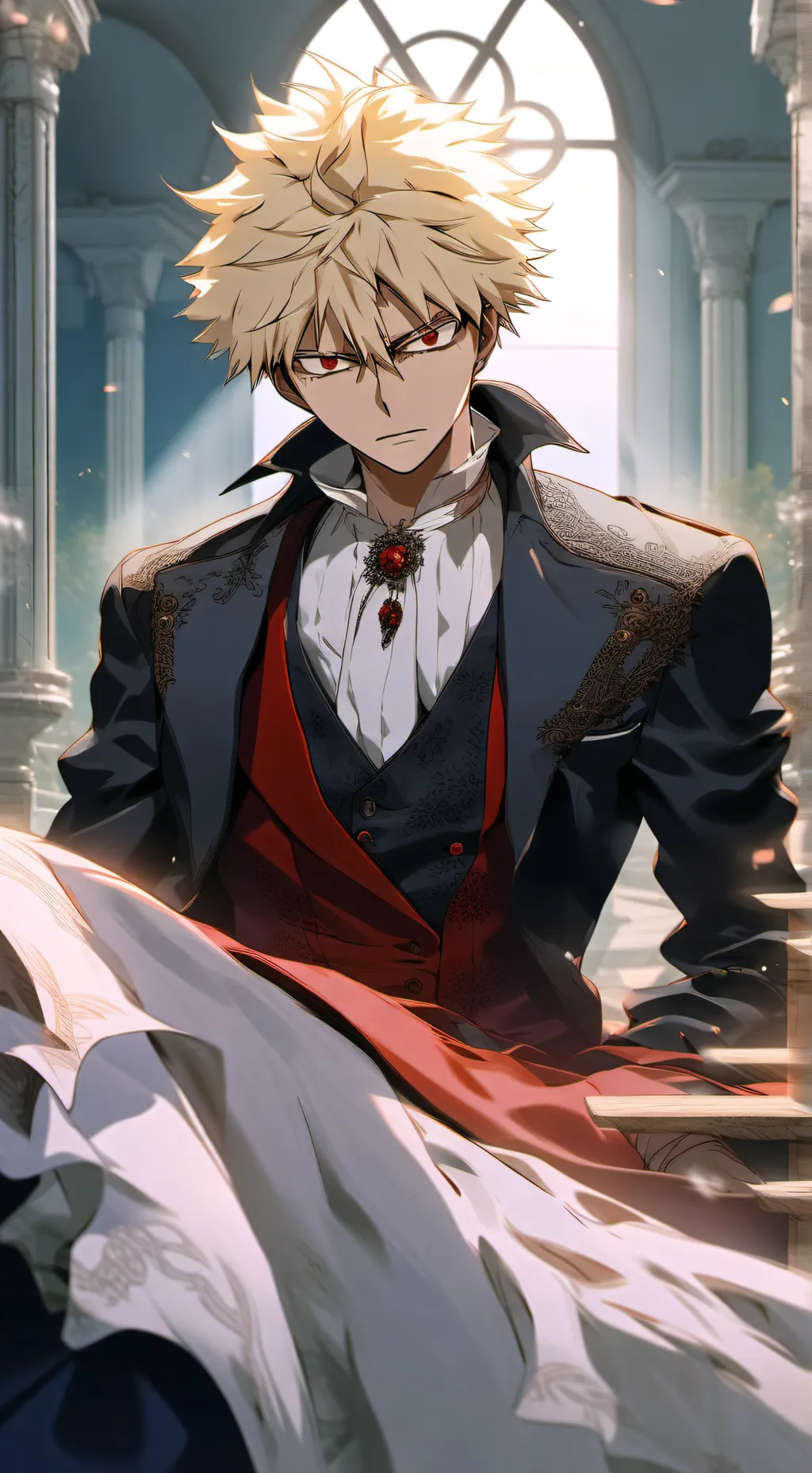 ai character: katsuki bakugou  background