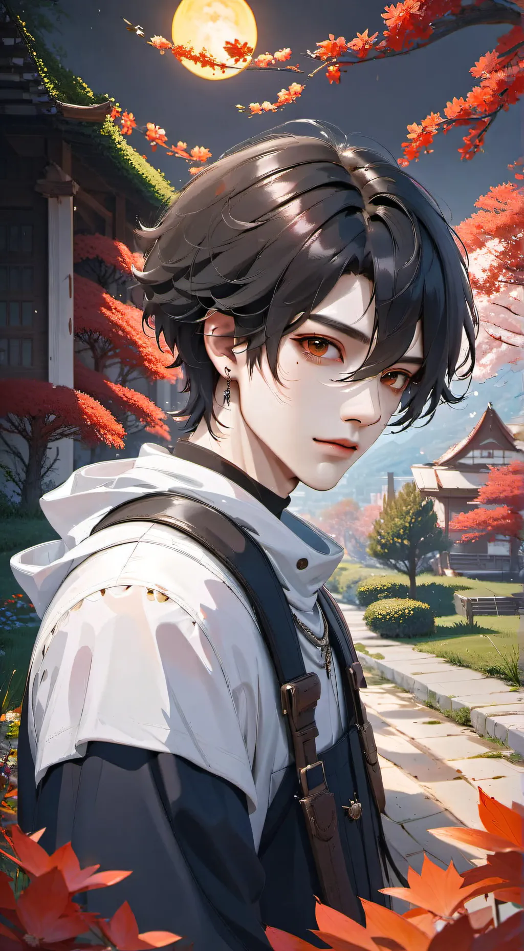 ai character: Adrian tu nv background
