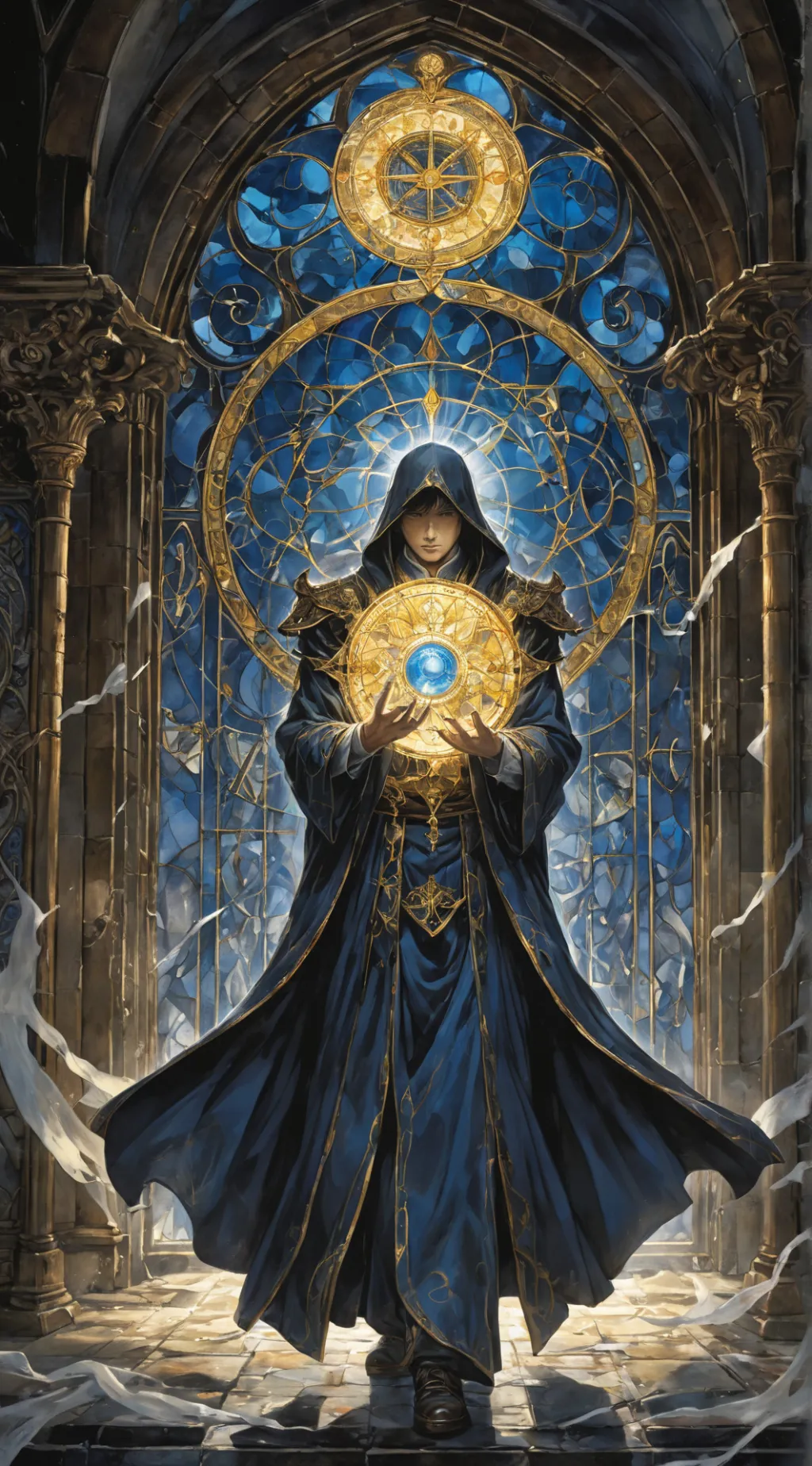 ai character: gardien puisant background