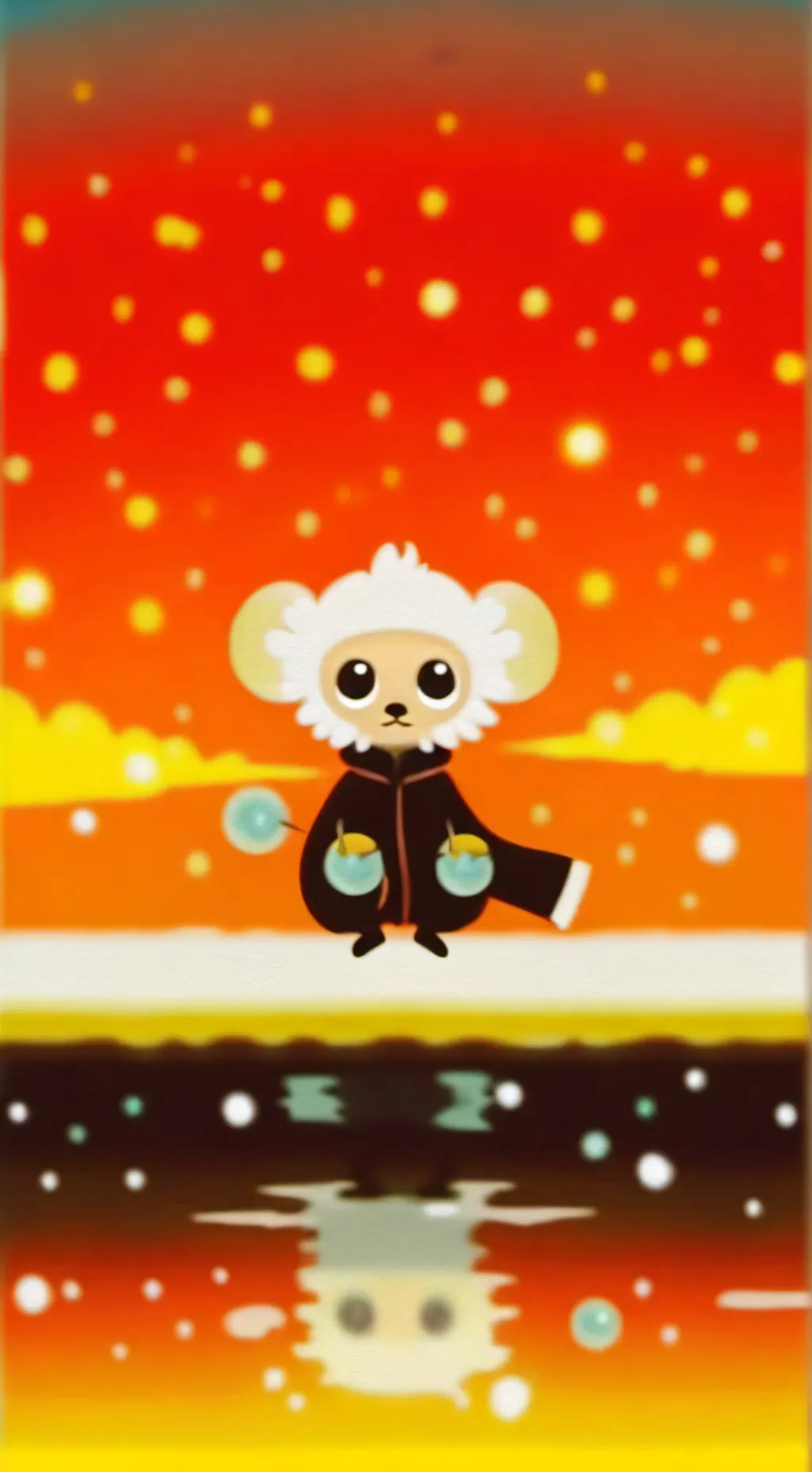 ai character: Chip cat background