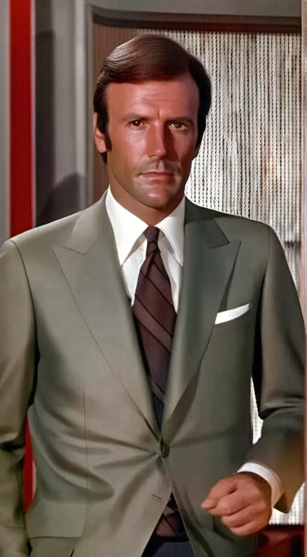 ai character: Oscar Goldman  background