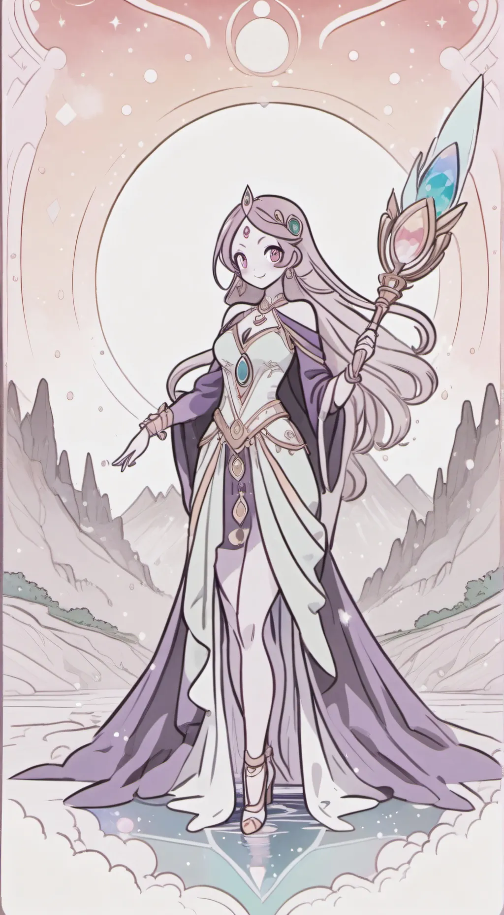 ai character: teacher spinel background
