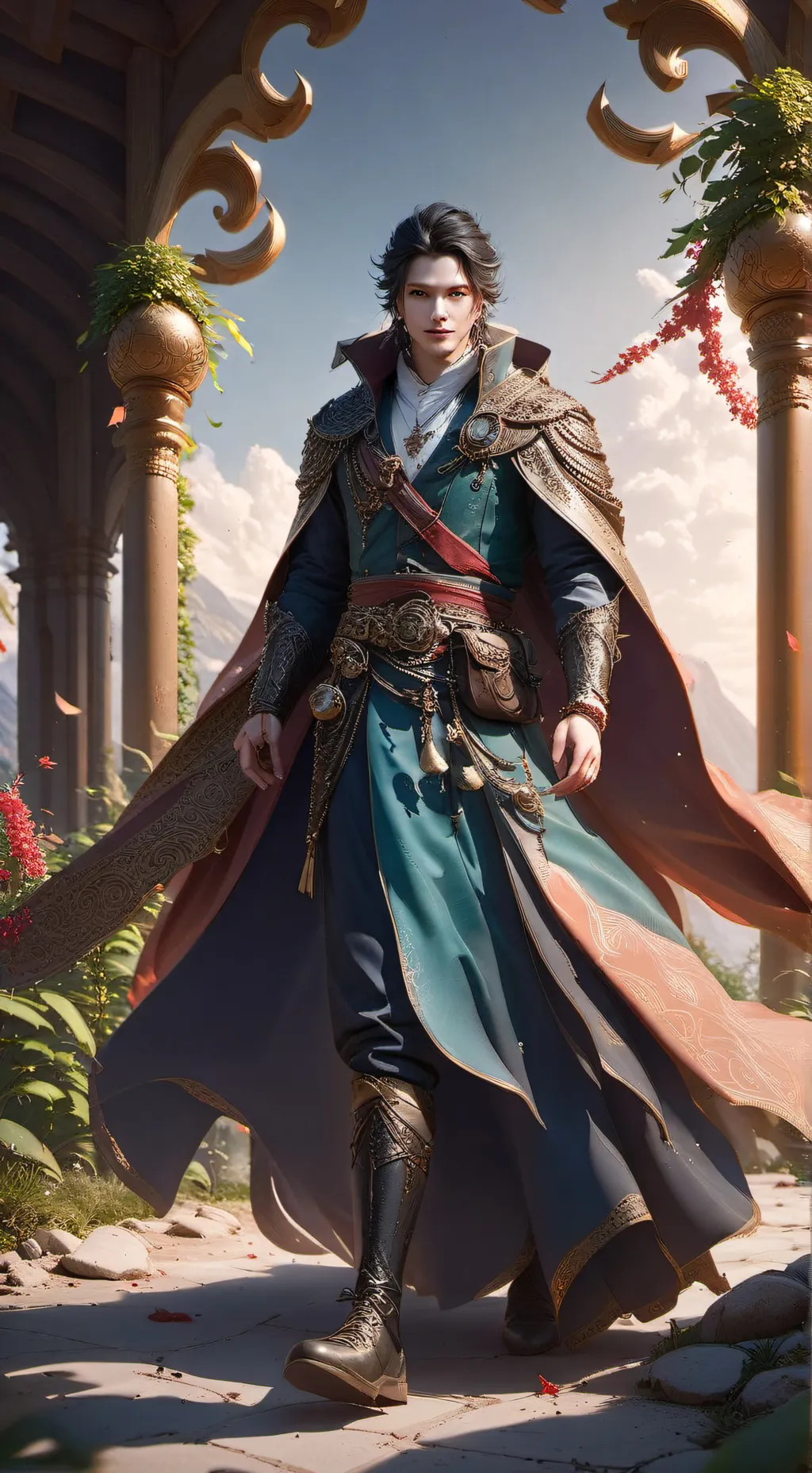 ai character: durple  background