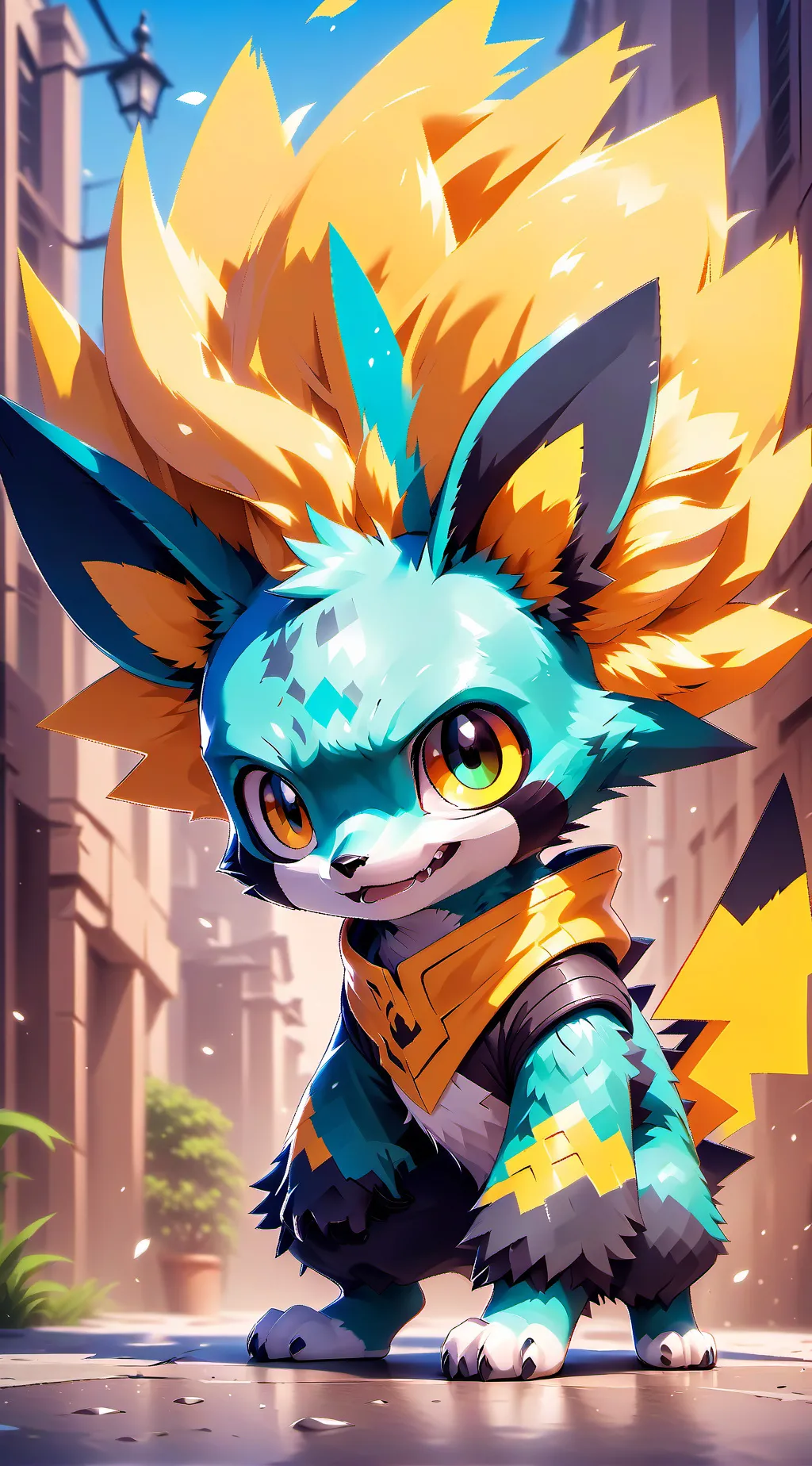 ai character: Criaturas míticas background