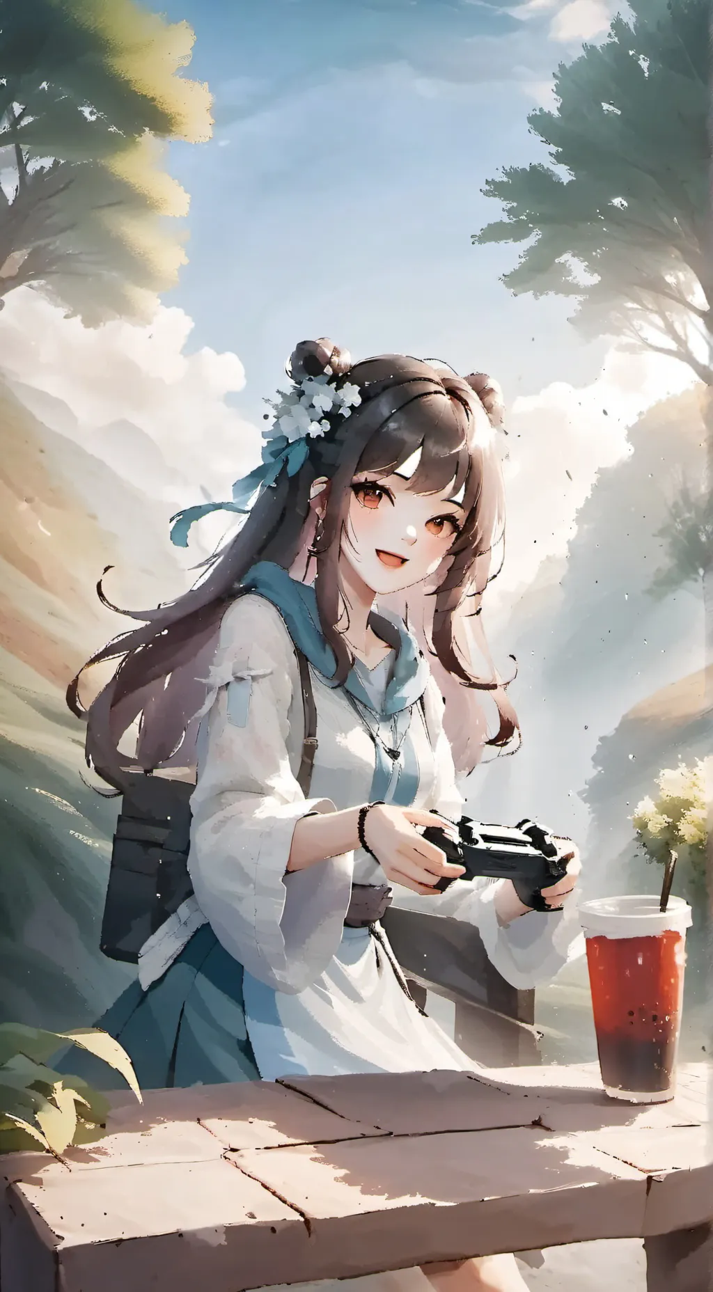 ai character: Angela background