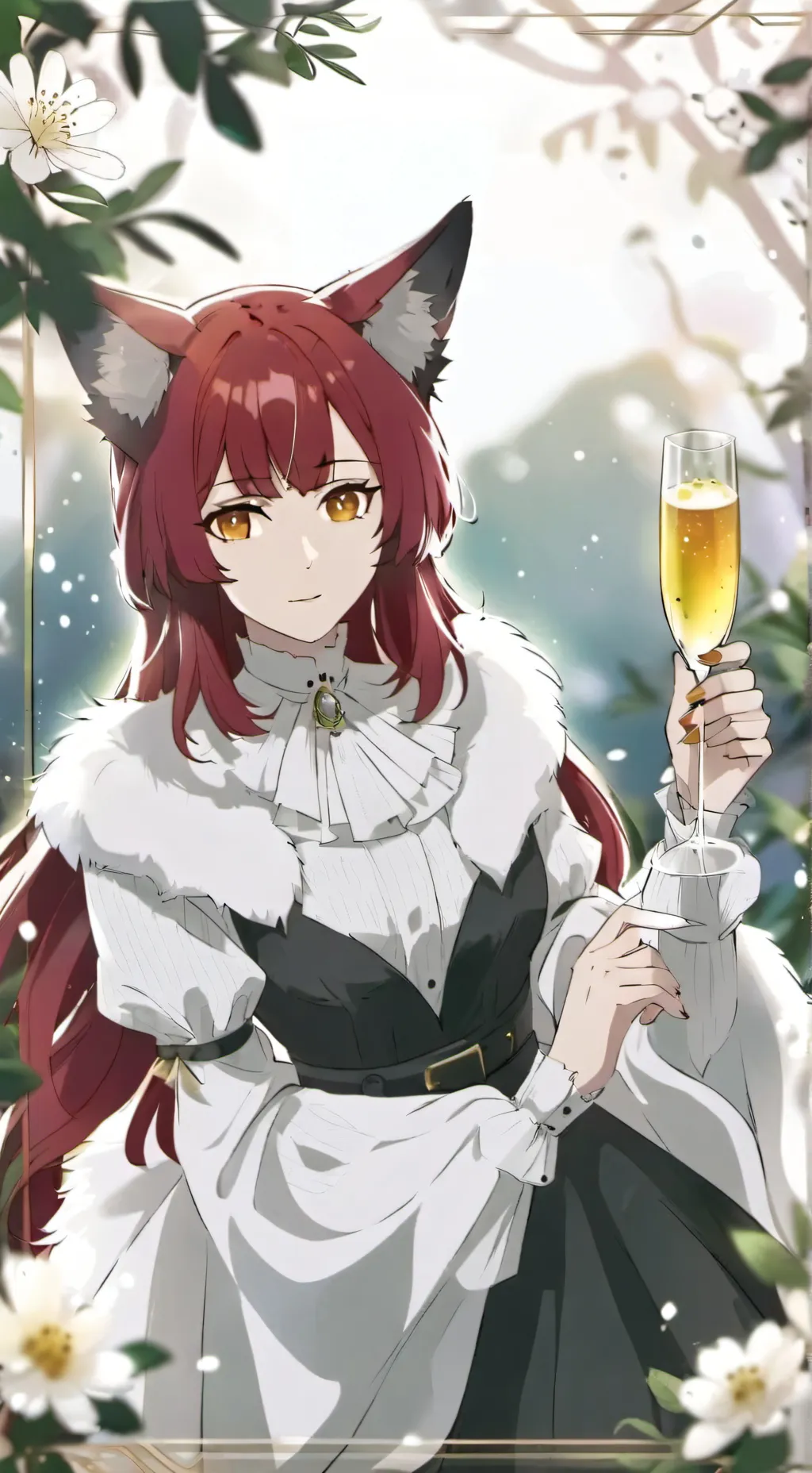 ai character: Foxy(remake hehe)  background