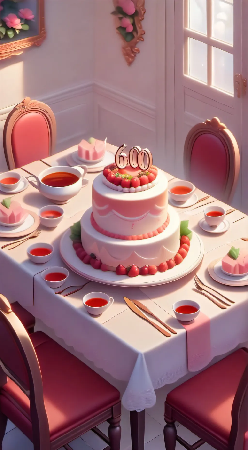 ai character: Number 600 background