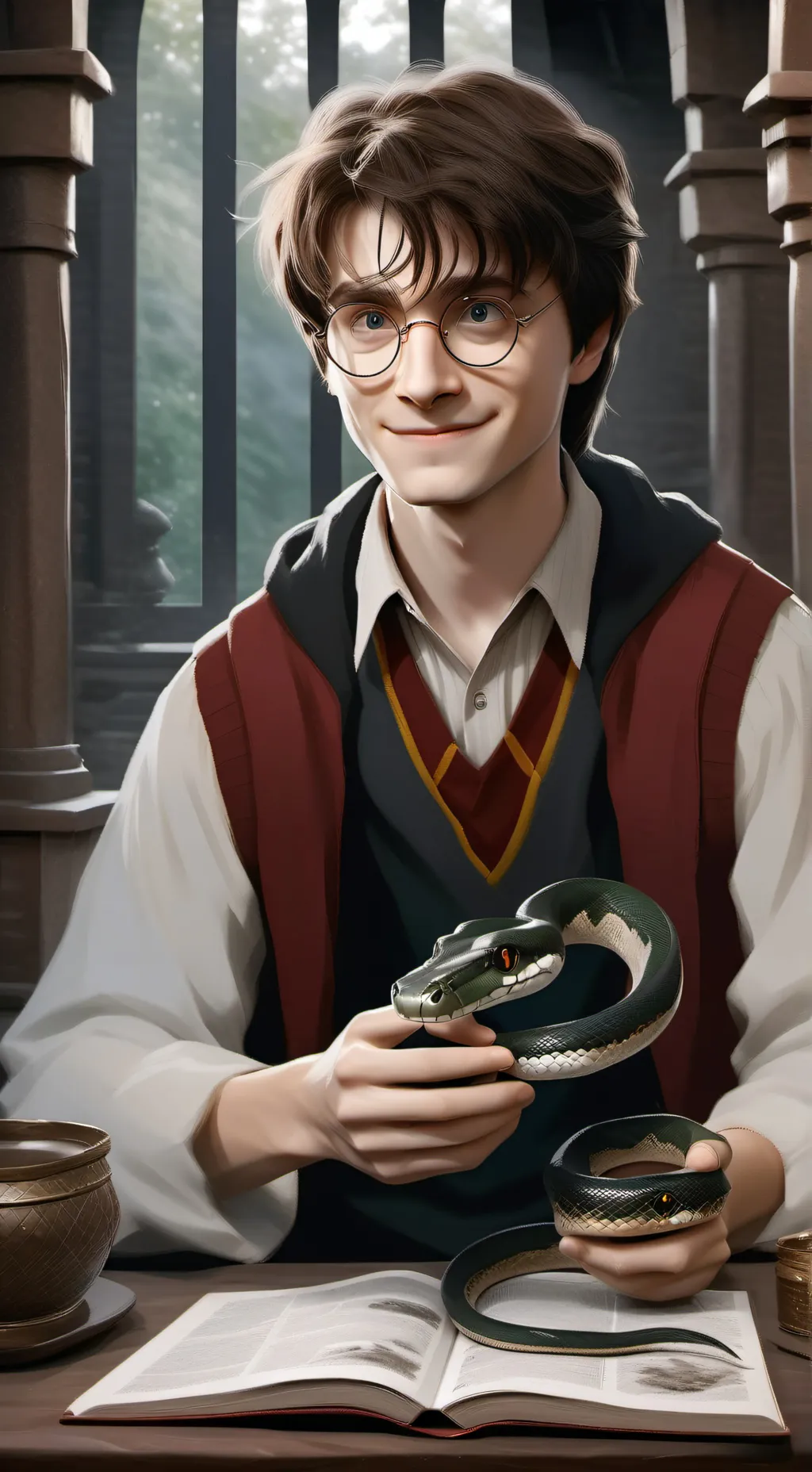 ai character: ✨Harry Potter✨ background