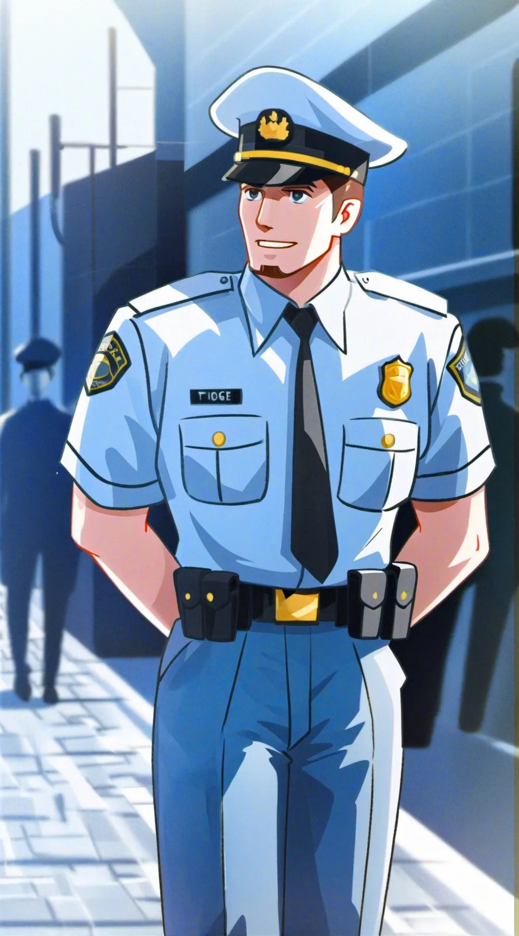 ai character: Officer Slay background