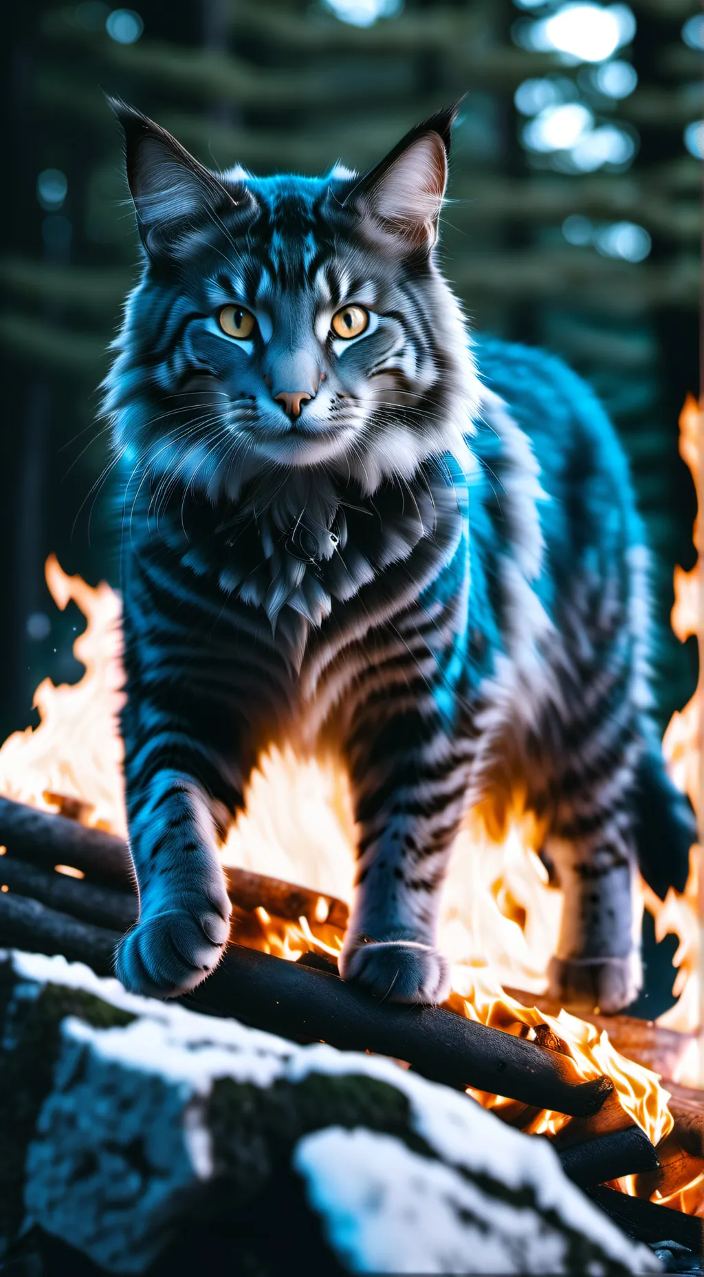 ai character: fireheart background