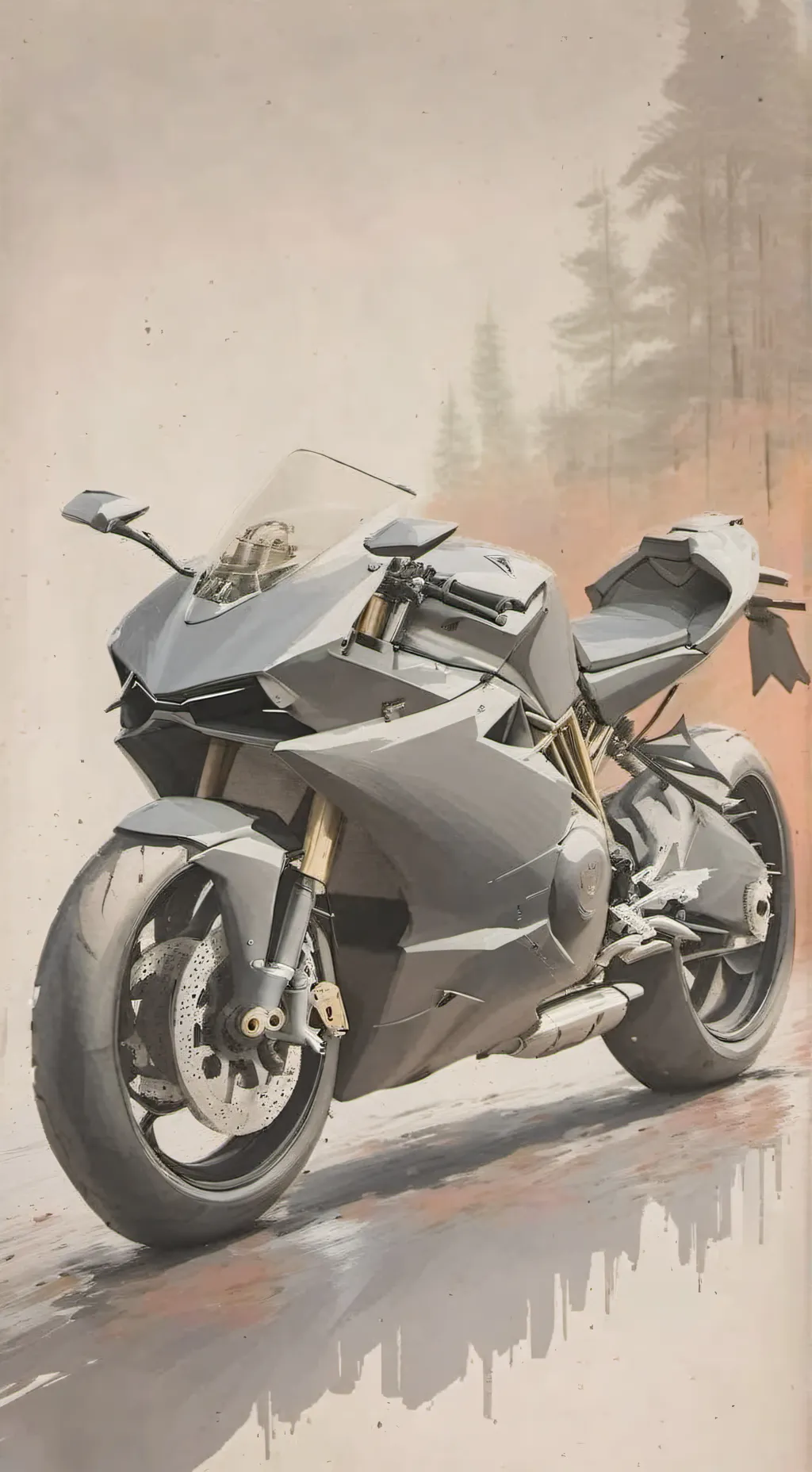 ai character: motorcycle buds background