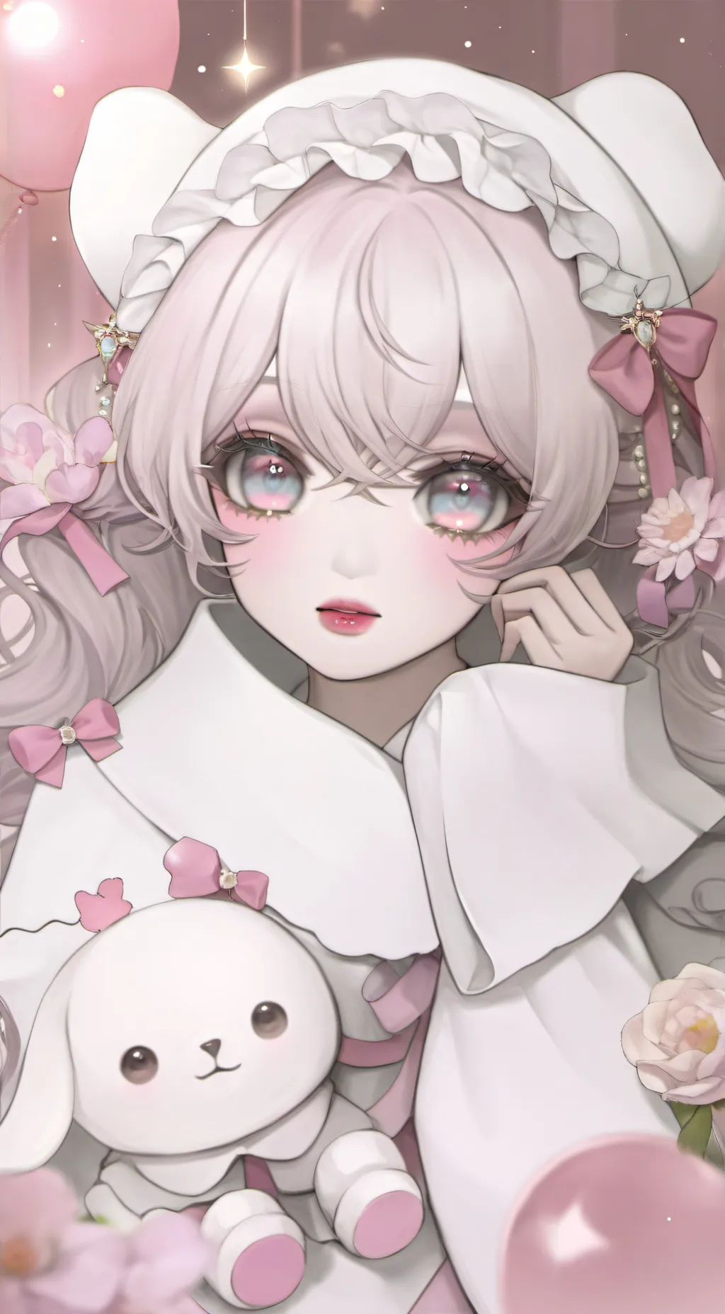 ai character:  Snow  background