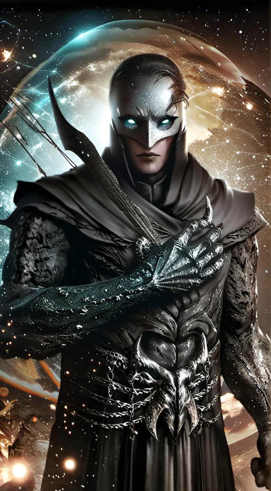 ai character: planet destroyer background