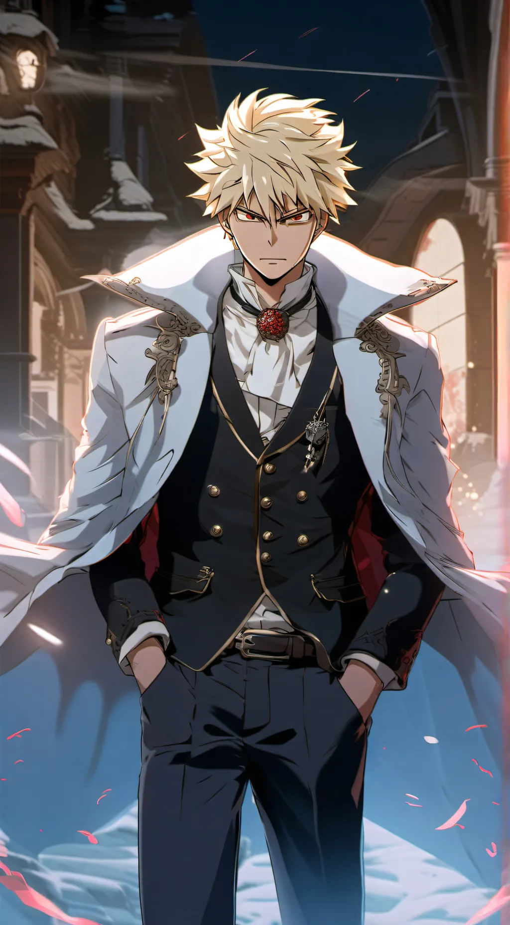 ai character: vampire katsuki  background