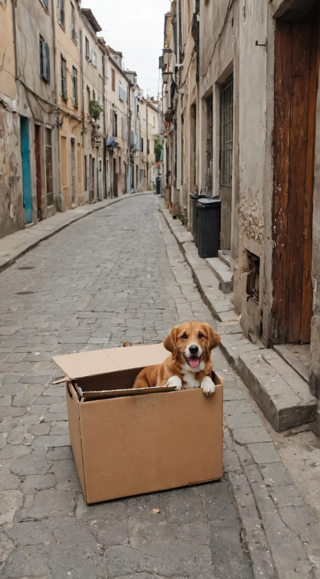 ai character: poor dog background