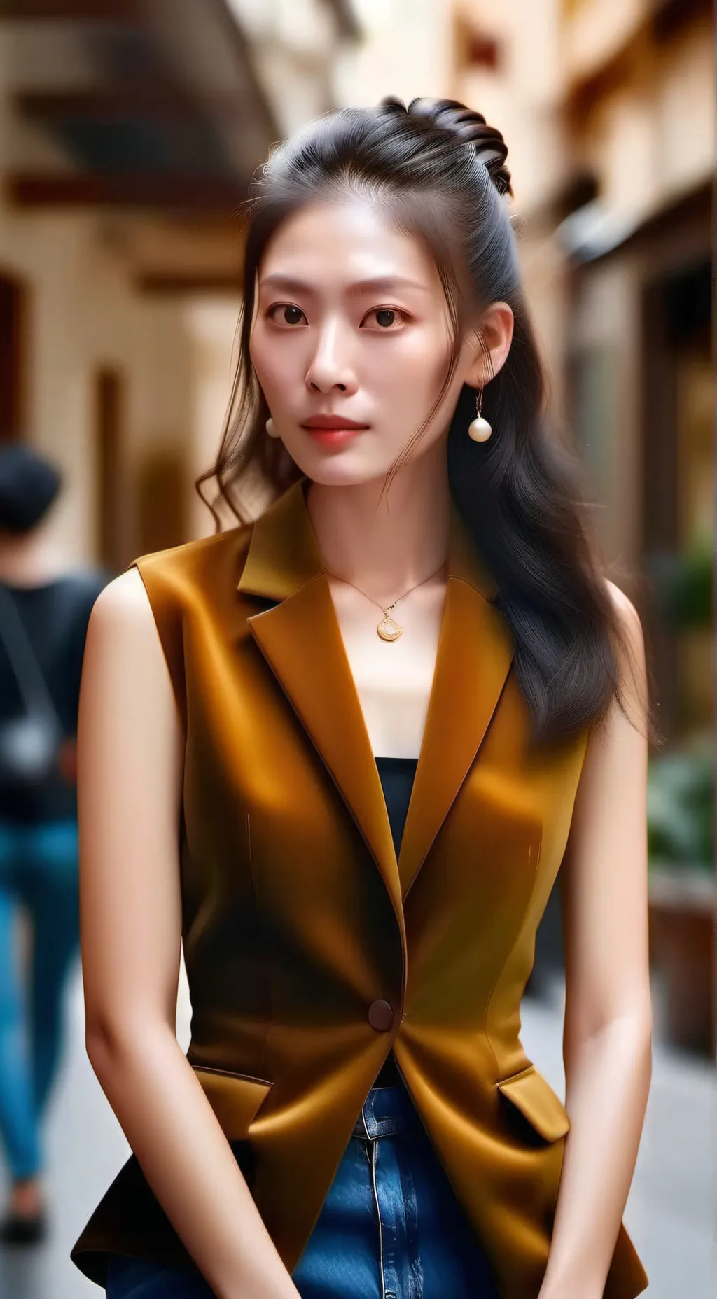ai character: mina  background