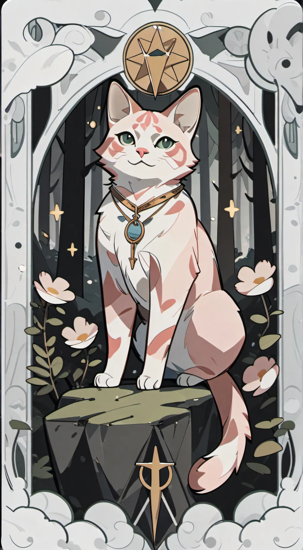 ai character: Petal kit background